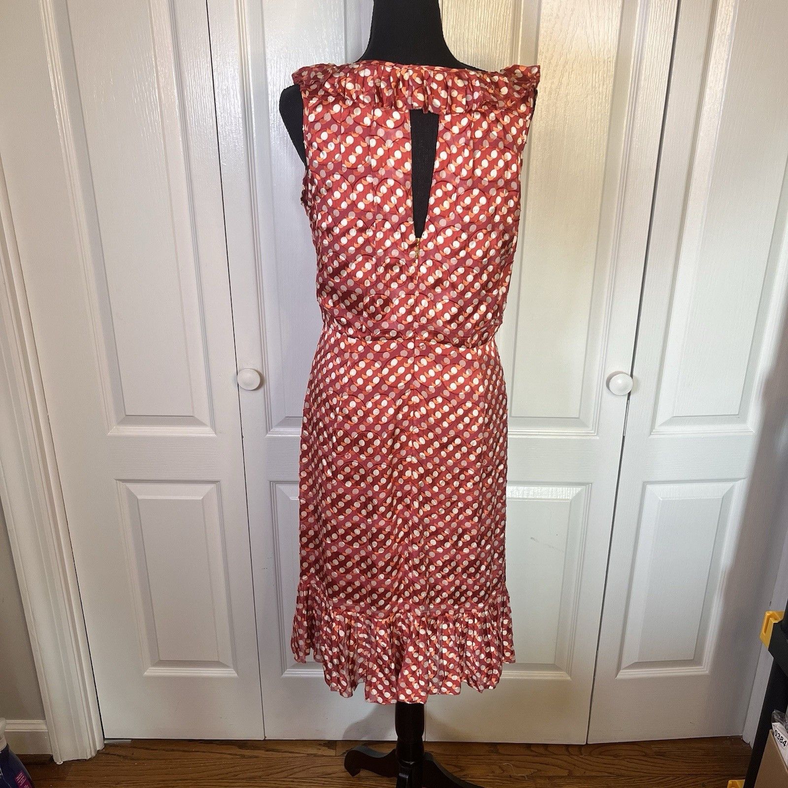 Tory Burch Tory Burch Janetta Silk Blend Sleeveless Dress Sz 6 Ruffle Size M / US 6-8 / IT 42-44 - 6 Thumbnail