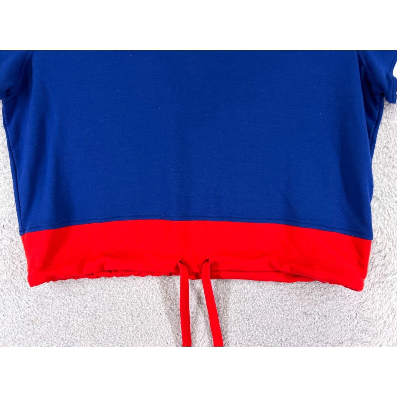 Tommy Hilfiger Tommy Hilfiger Sport Shirt Womens Large Blue V-Neck Crop Shirt Size L / US 10 / IT 46 - 5 Thumbnail