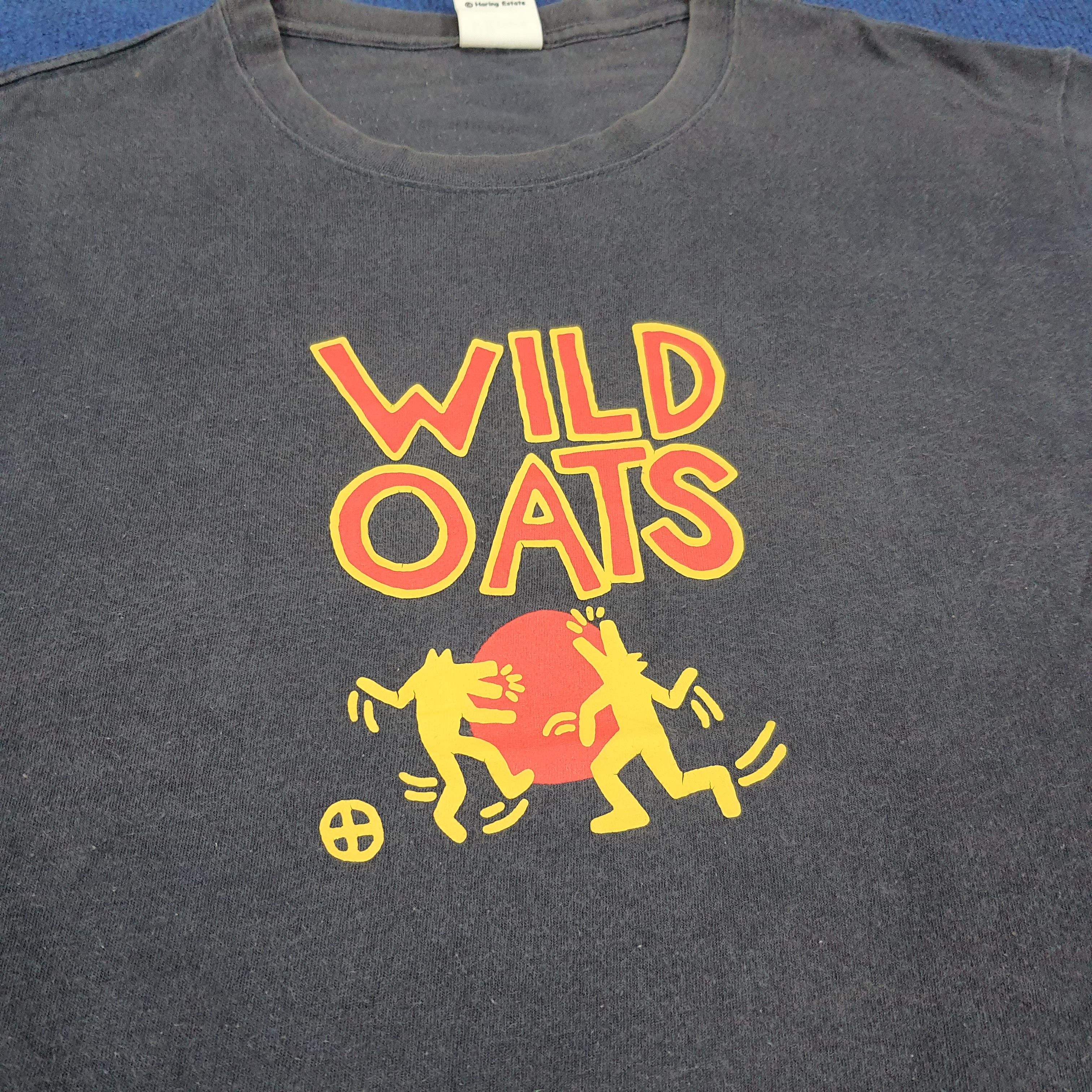 Keith Haring × Vintage Vintage Keith Haring Wild Oats Streetwear Tshirt Size US L / EU 52-54 / 3 - 2 Thumbnail