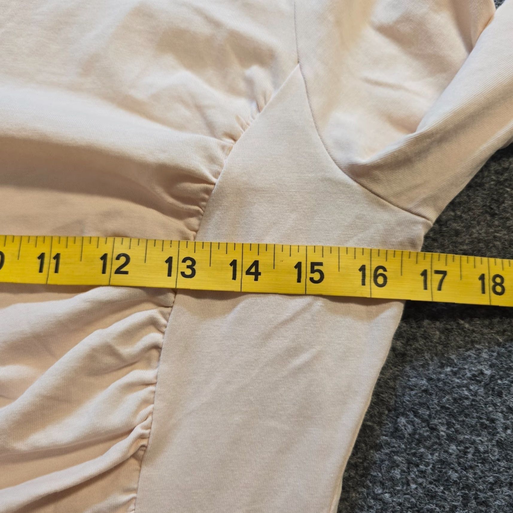 Vintage Sundance Top Womens Medium Beige Cream Ruched Long Sleeve Stretch Capsule Shirt Blouse Casual Womens Size M / US 6-8 / IT 42-44 - 5 Thumbnail