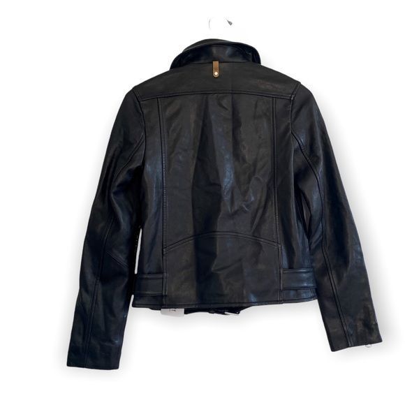 Mackage Mackage Miela-N Belted Leather Moto Jacket, NWT, Size XXS Size XXS / US 00 / IT 34 - 2 Thumbnail