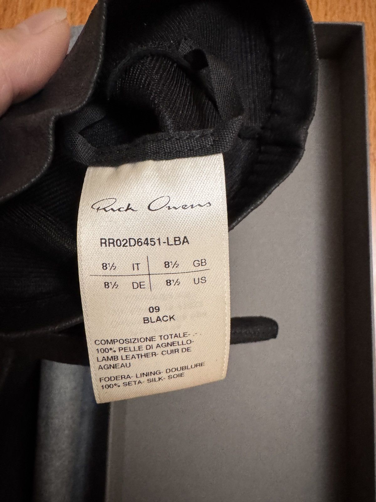 Rick Owens Rick Owens Glove Size ONE SIZE - 3 Thumbnail
