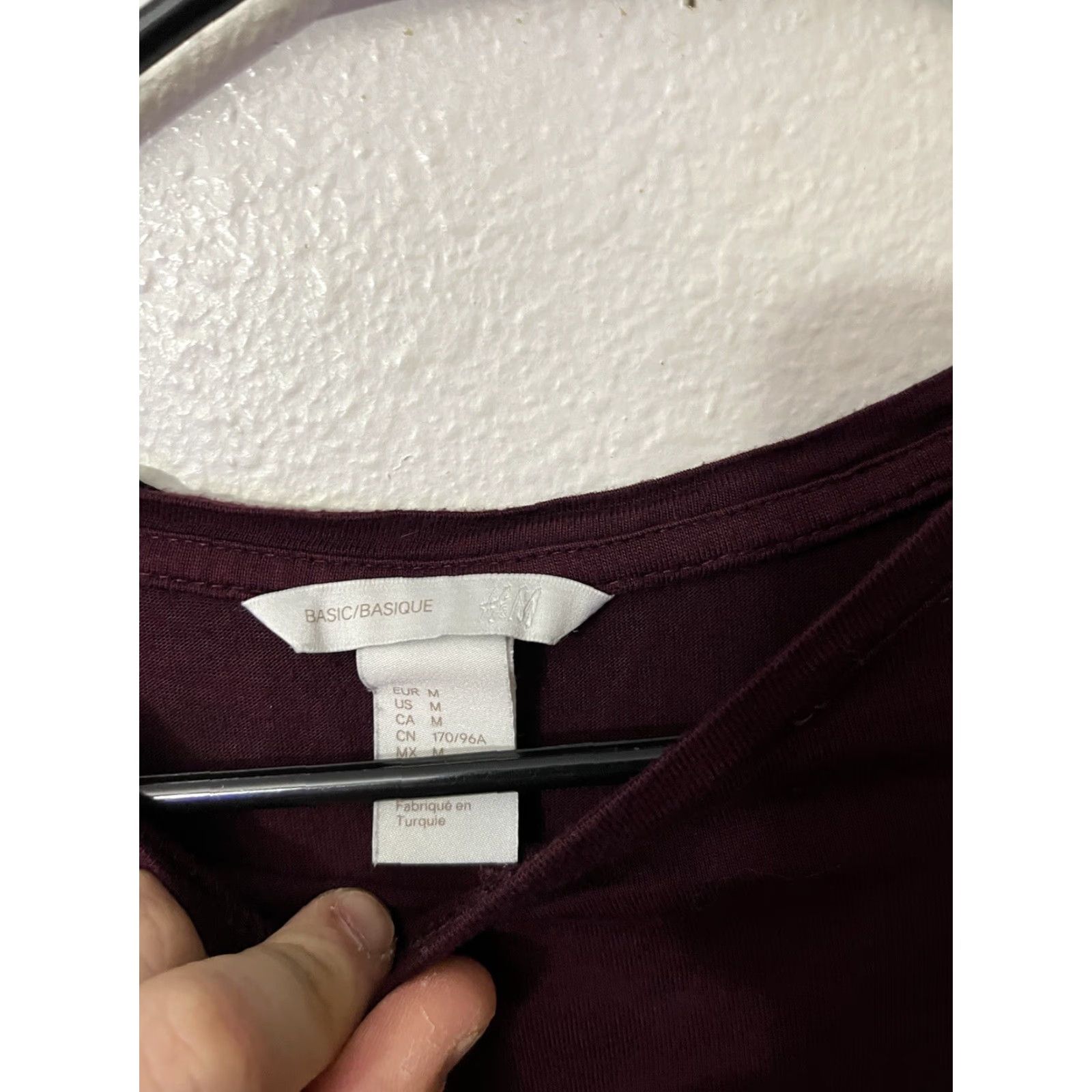 H&M H&M Maroon Long Sleeve Knit Bodycon Dress Knee-Length Women’s Medium Size M / US 6-8 / IT 42-44 - 3 Thumbnail
