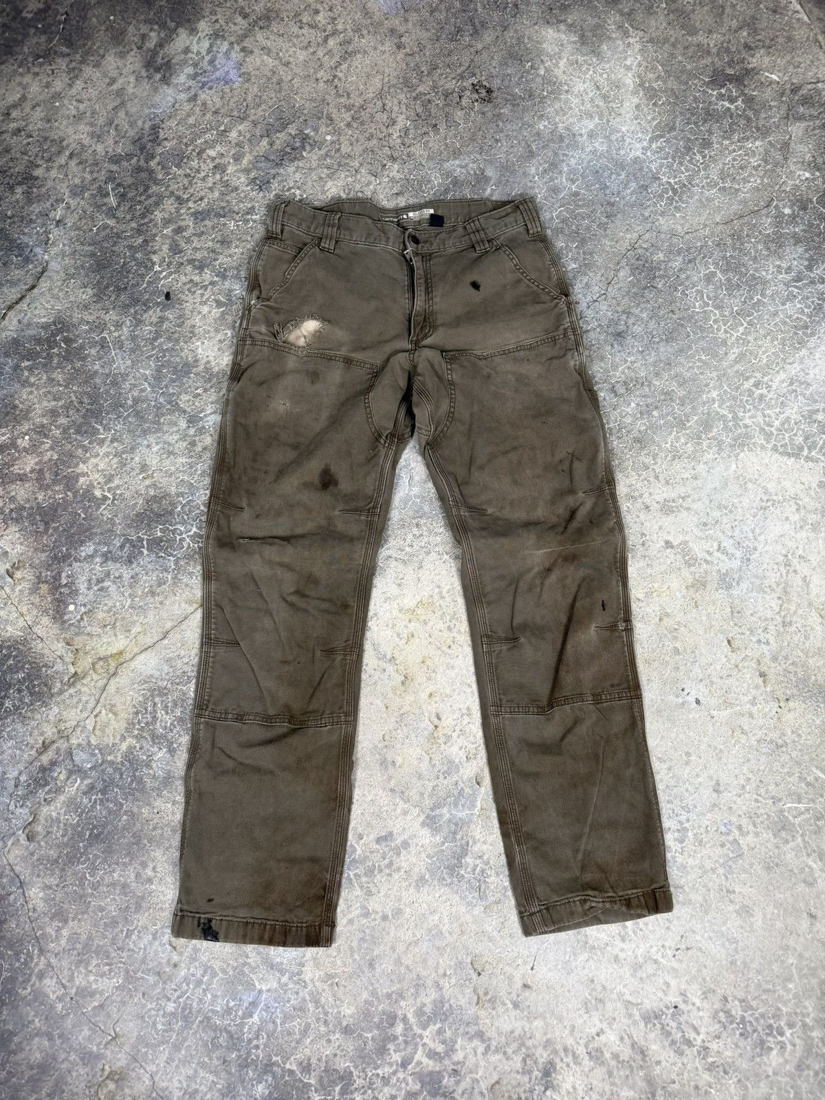 Carhartt × Vintage Vintage Thrashed Painter Carhartt Pants Size US 34 / EU 50 - 7 Thumbnail