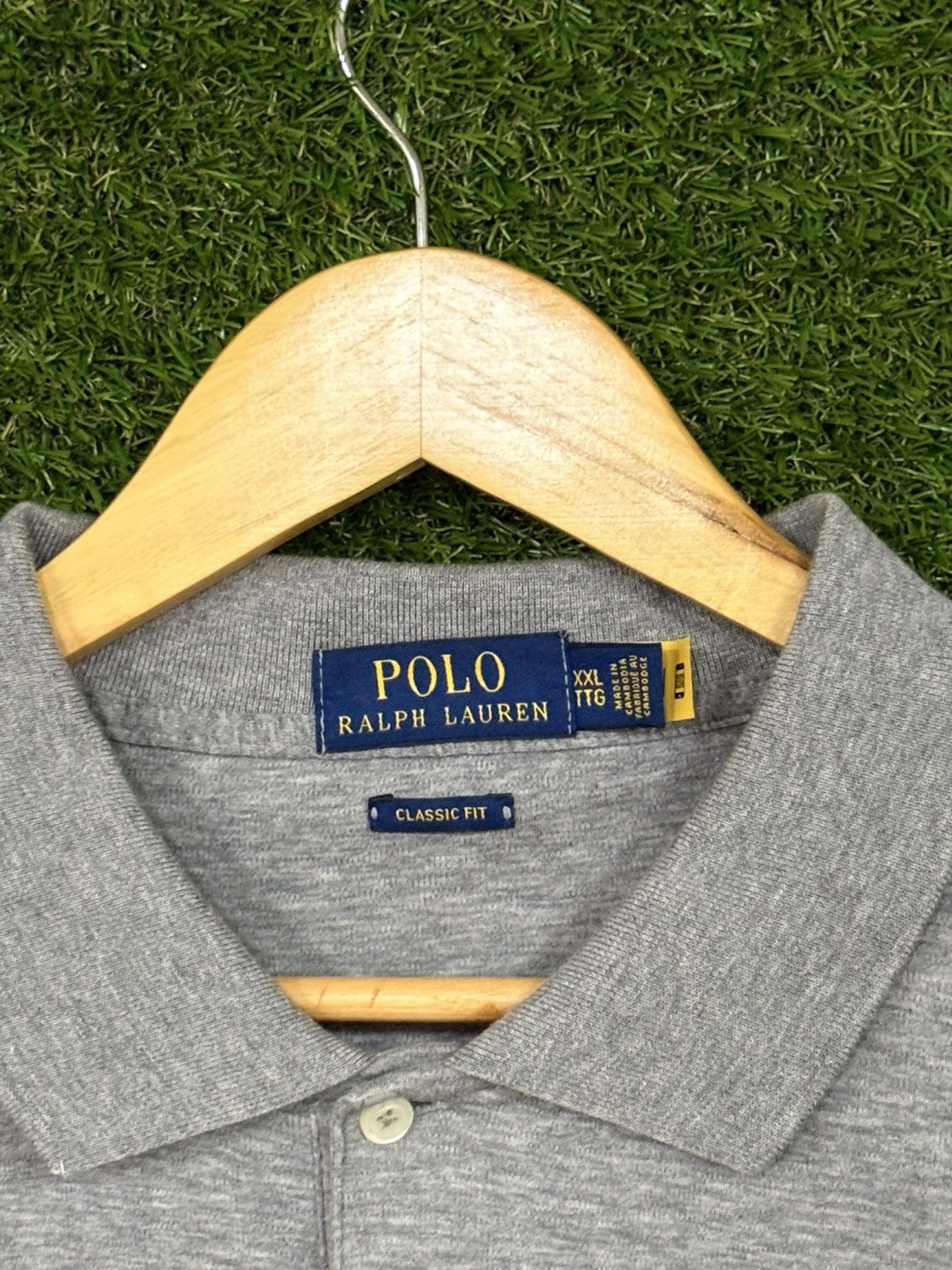Polo Ralph Lauren Modern Polo Ralph Lauren Soft Grey Logo Shirt 2XL XXL PRL Size US XXL / EU 58 / 5 - 4 Thumbnail