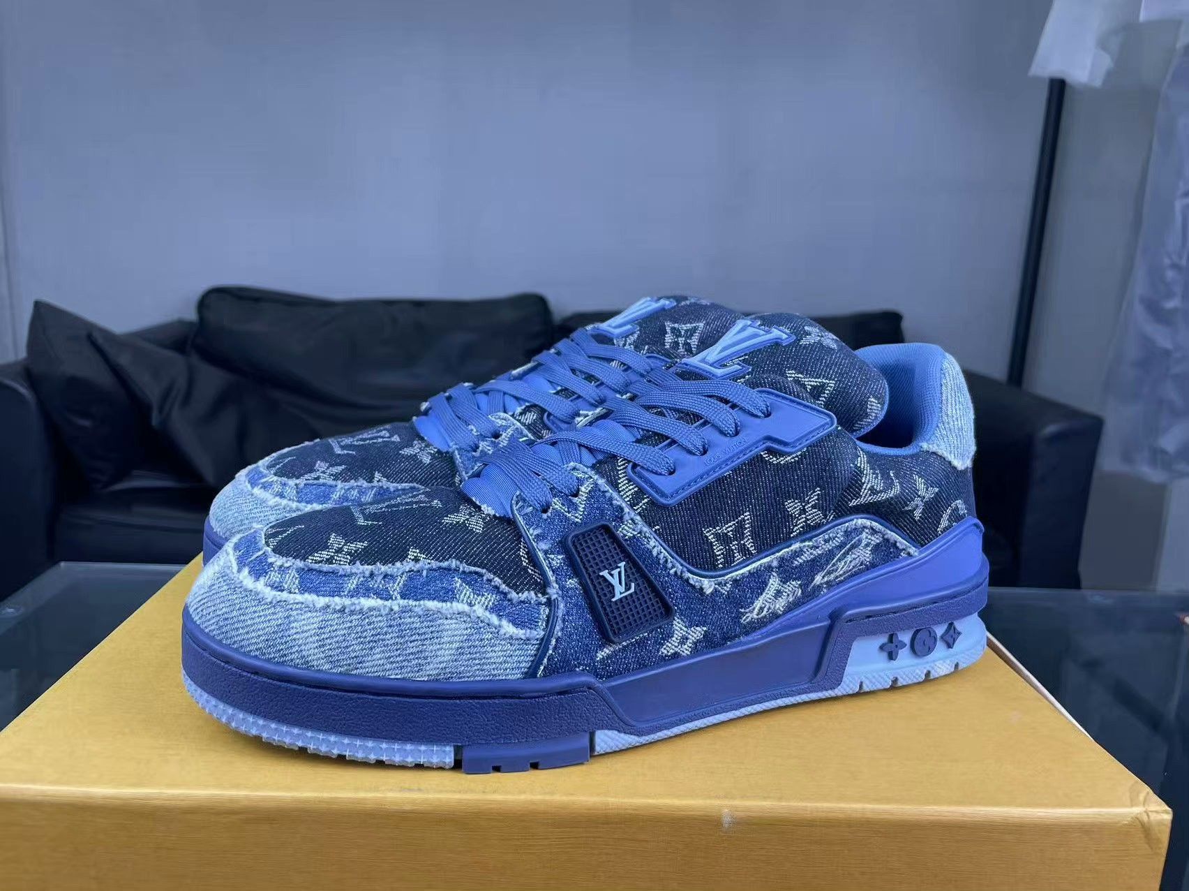 Louis Vuitton Louis Vuitton Training Denim Lowtop Sneakers 41 Men Size US 8.5 / EU 41-42 - 1 Thumbnail