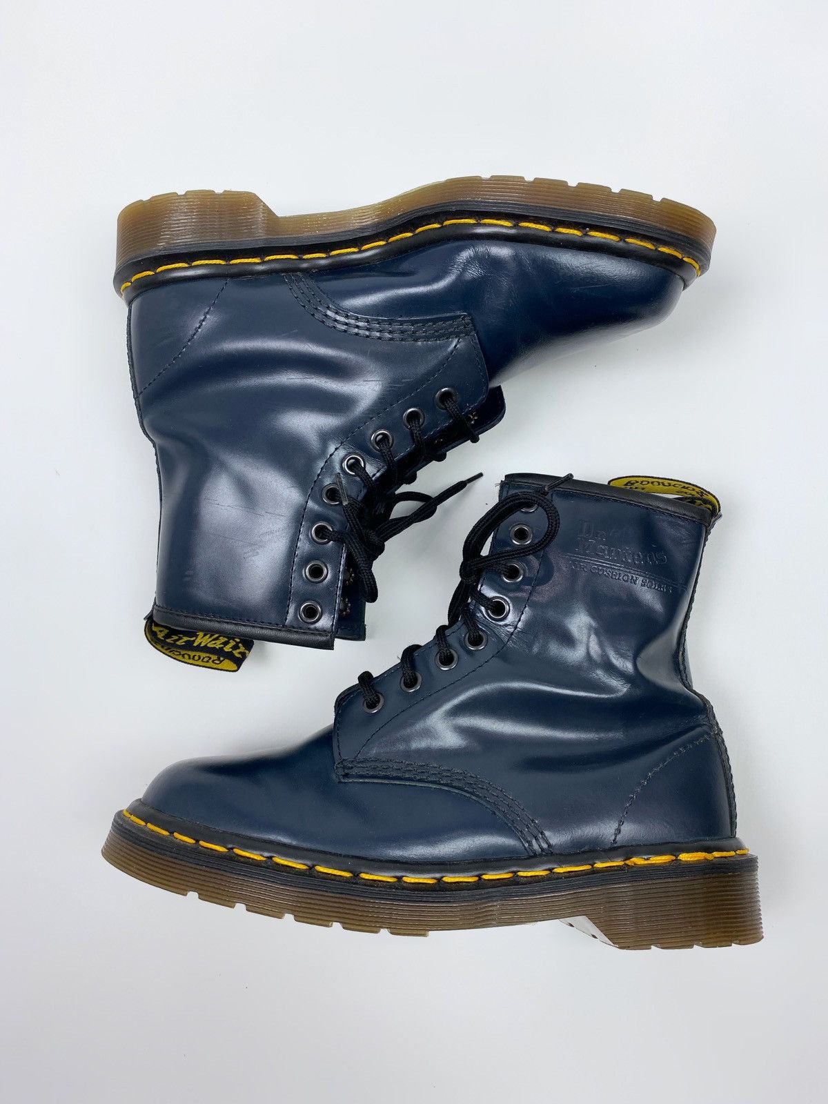 Dr. Martens Dr. Martens 1460 8 Eye Navy Smooth Leather Ankle Boots Size US 7.5 / IT 37.5 - 6 Thumbnail