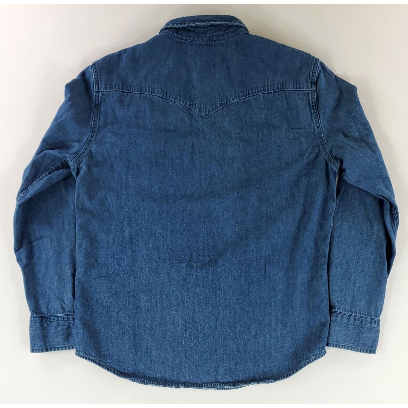 Levi's Levi's Shirt Western Pearl Snap Long Sleeve Standard Blue Mens M Size US M / EU 48-50 / 2 - 3 Thumbnail