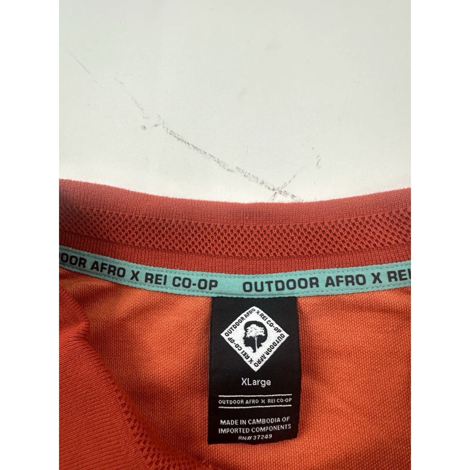 Vintage REI Shirt Womens XL Orange Polo Short Sleeve Cropped Outdoors Co-Op Size XL / US 12-14 / IT 48-50 - 5 Thumbnail