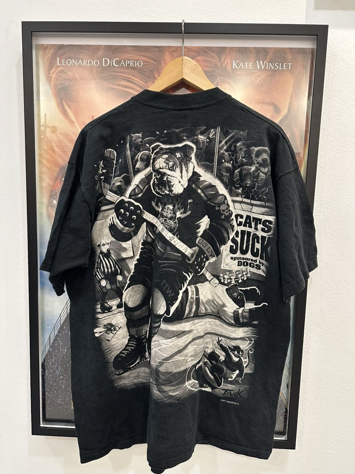 Liquid Blue Liquid Blue Cats Suck Sponsored by Dogs 1997 Tee Size US XL / EU 56 / 4 - 1 Thumbnail