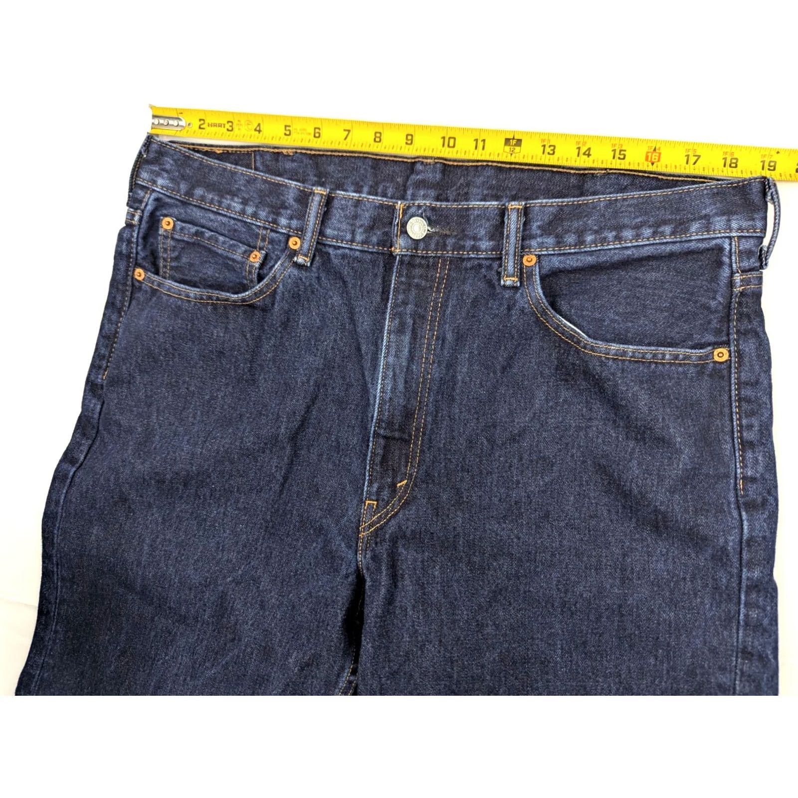 Levi's Levi’s 550 Relaxed Straight Leg Denim Jeans Men 38x34 Indigo Blue Size US 38 / EU 54 - 5 Thumbnail