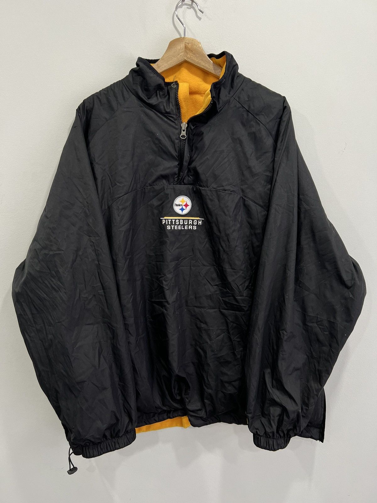 Vintage Vintage Pittsburgh Steelers Pullover Jacket Windbreaker nfl Size US XL / EU 56 / 4 - 1 Thumbnail