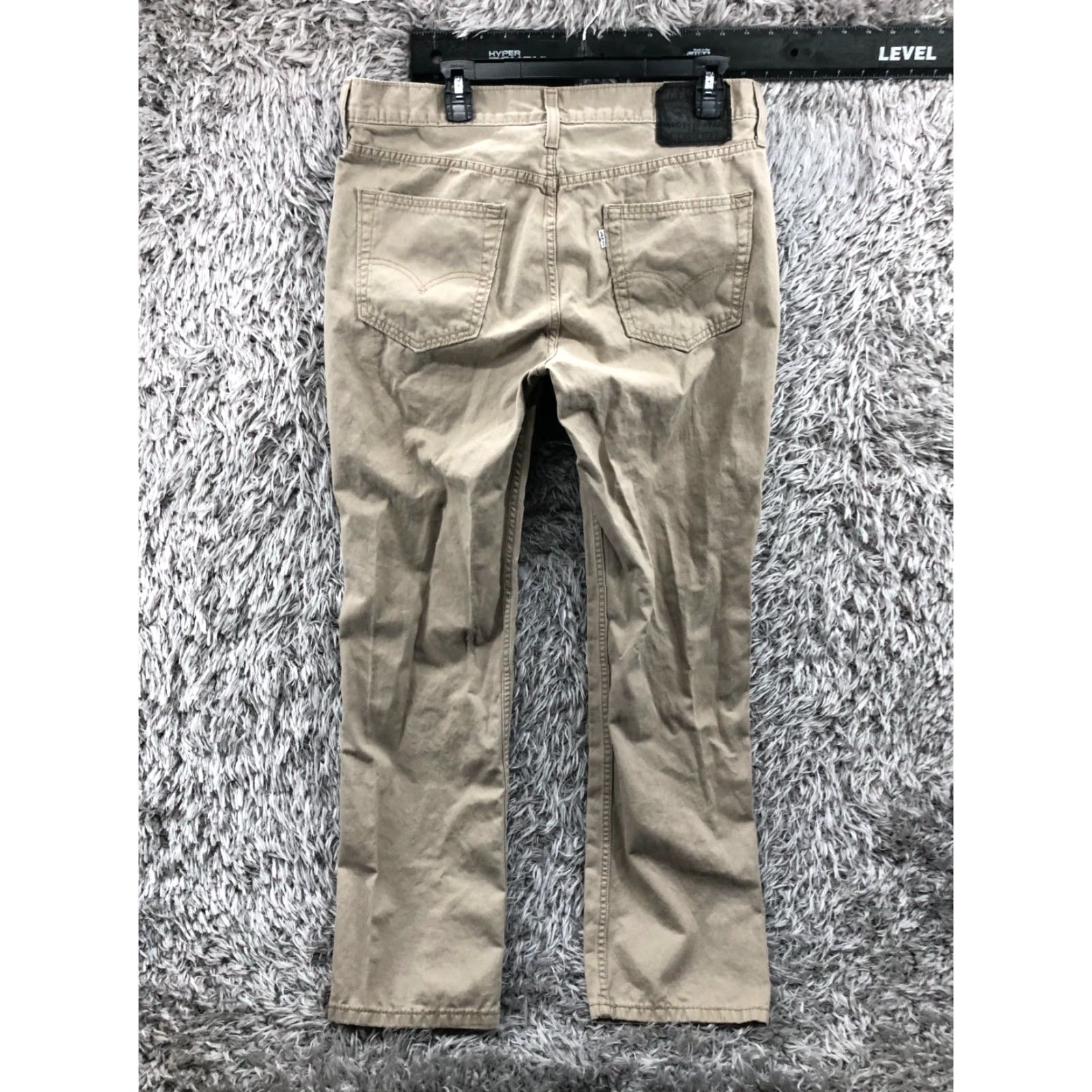 Levi's Levi's 514 Straight Chino Pants Mens 34x32 Beige Shirt Size US 34 / EU 50 - 6 Thumbnail