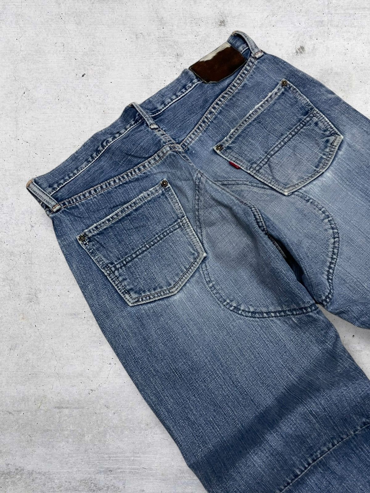 Japanese Brand VINTAGE STUDIO ECRU 90S JAPAN DESIGNER RARE DISTRESSED DENIM Size US 32 / EU 48 - 15 Thumbnail