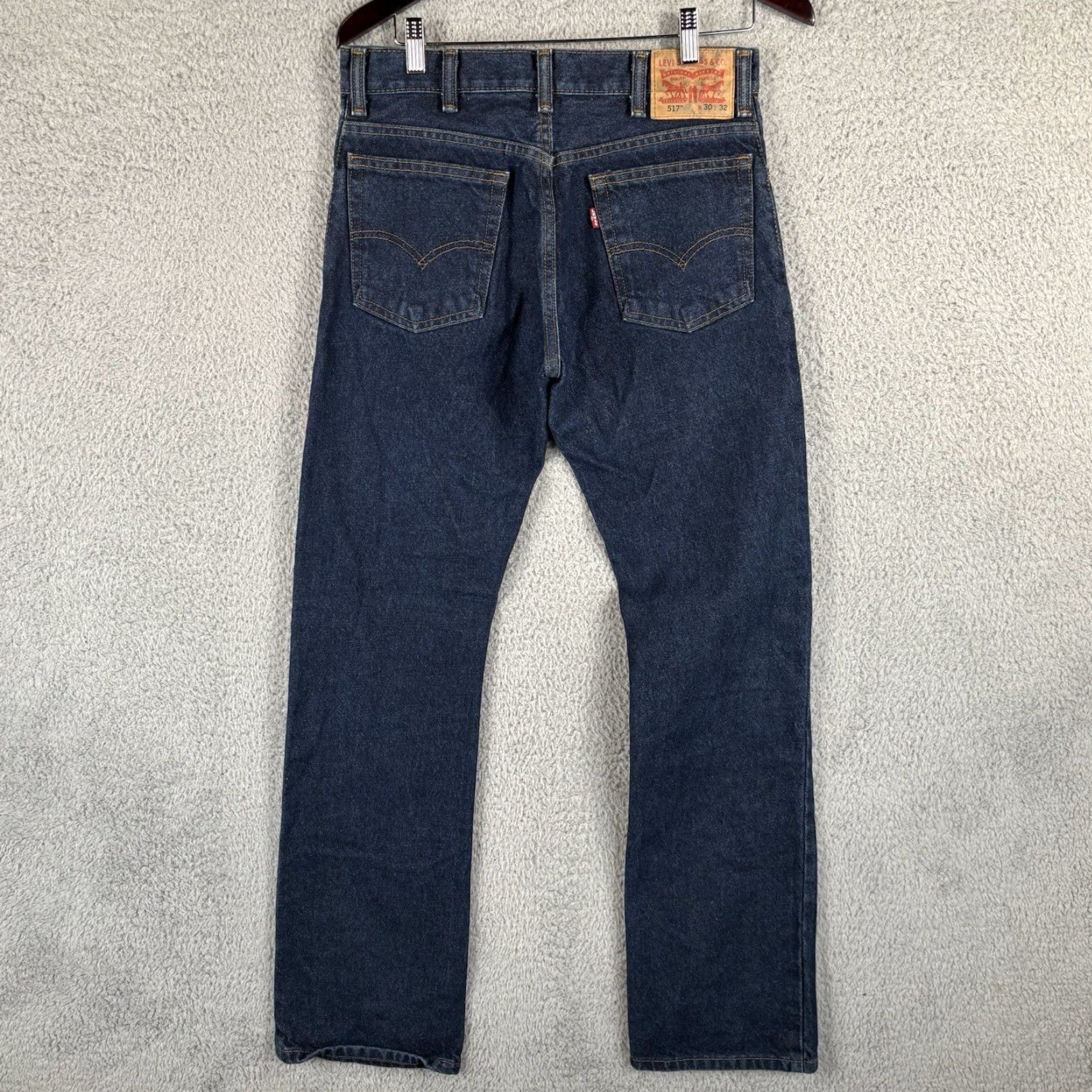 Levi's Levi's 517 Jeans Men 30x32 Blue Bootcut Medium Wash Denim Cowboy Western Regular Inseam 32 Pocket 5-Pocket Cargo Style Size US 30 / EU 46 - 3 Thumbnail