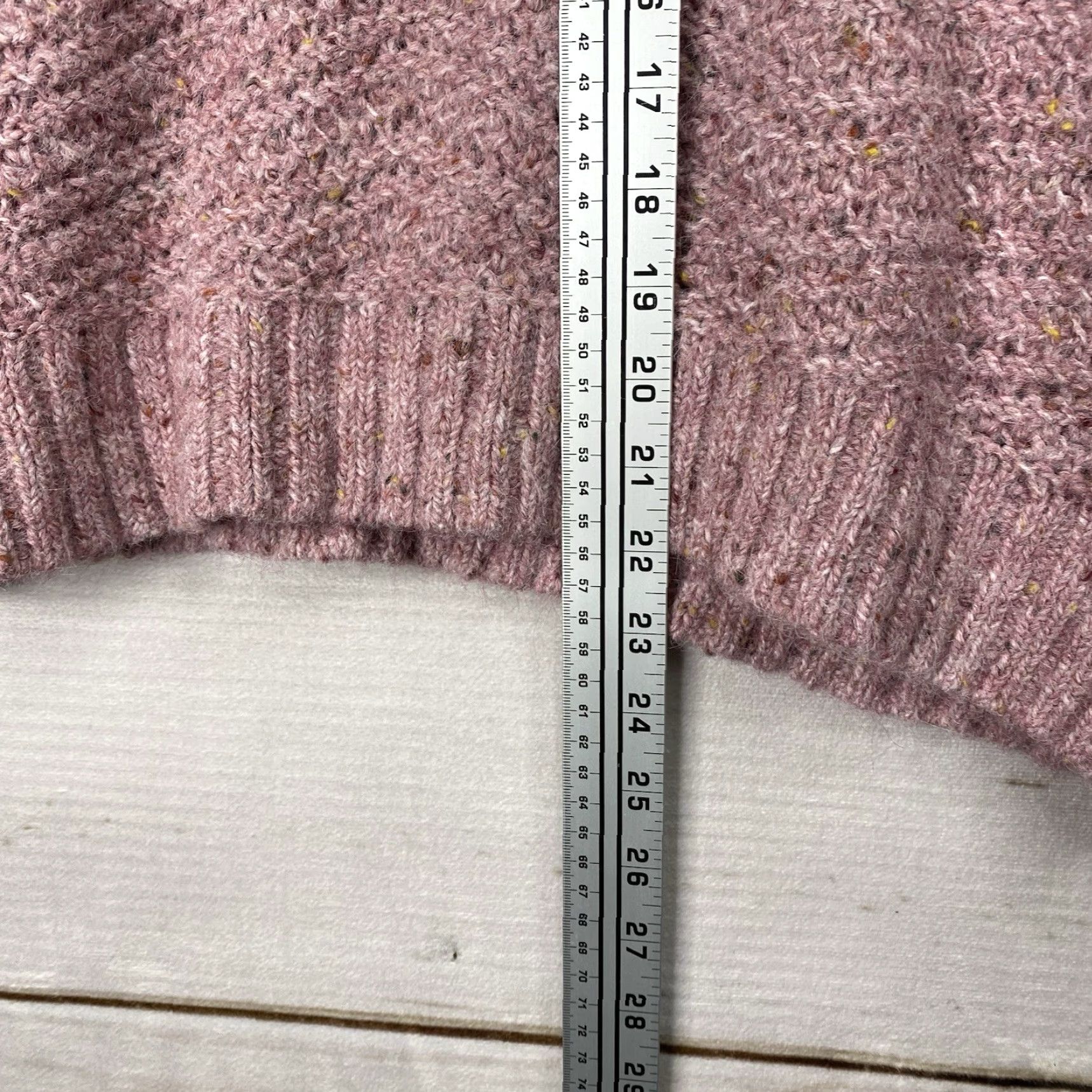 Old Navy OLD NAVY Pink Women's XXL Pullover Mock Neck Fuzzy Knit Sweater - 2XL Casual Winter Fall Knit Raglan Long Sleeve Adult Women Size XXL / US 16-18 / IT 52-54 - 5 Thumbnail