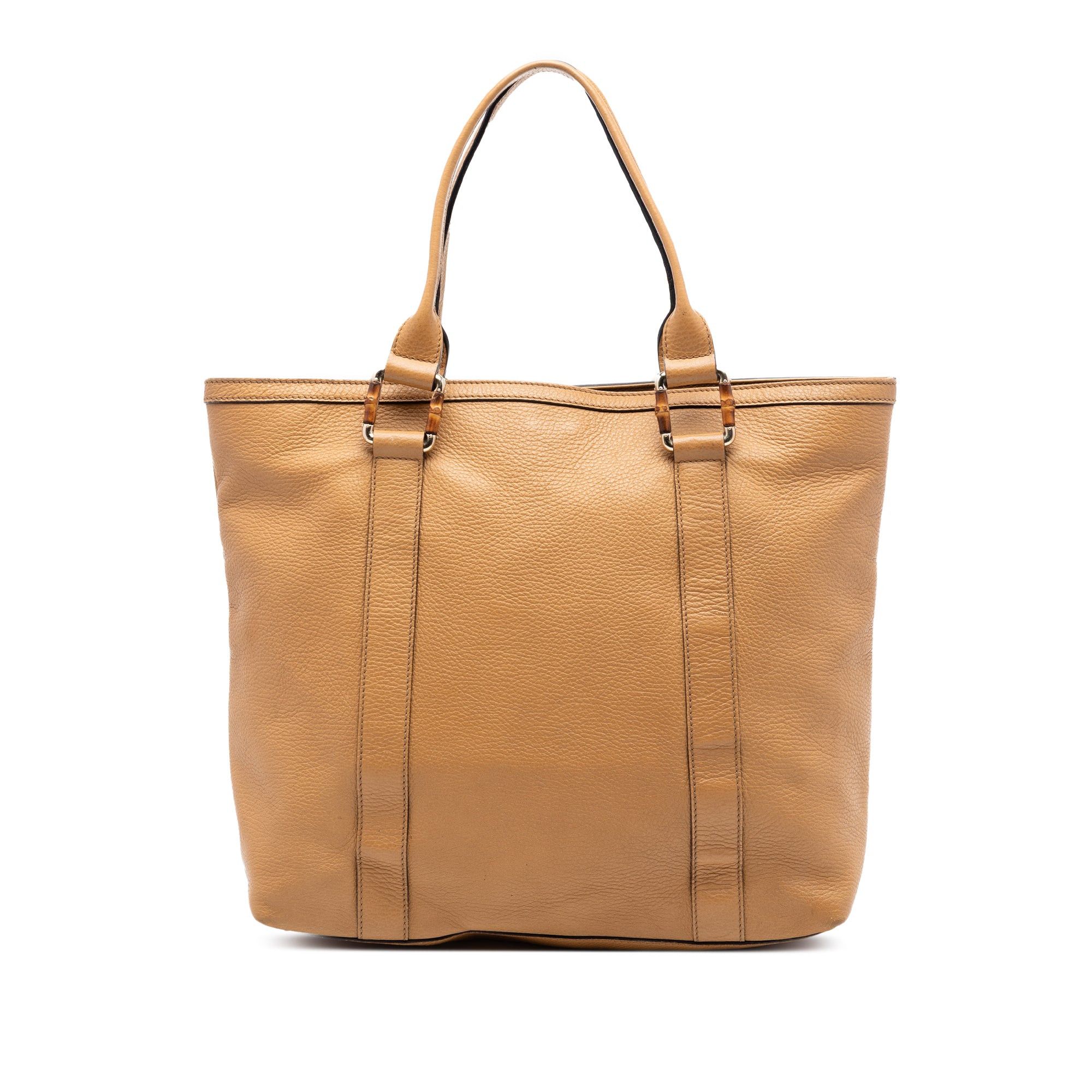 Gucci Grained Calfskin Bamboo Shopper Tote Size ONE SIZE - 1 Thumbnail