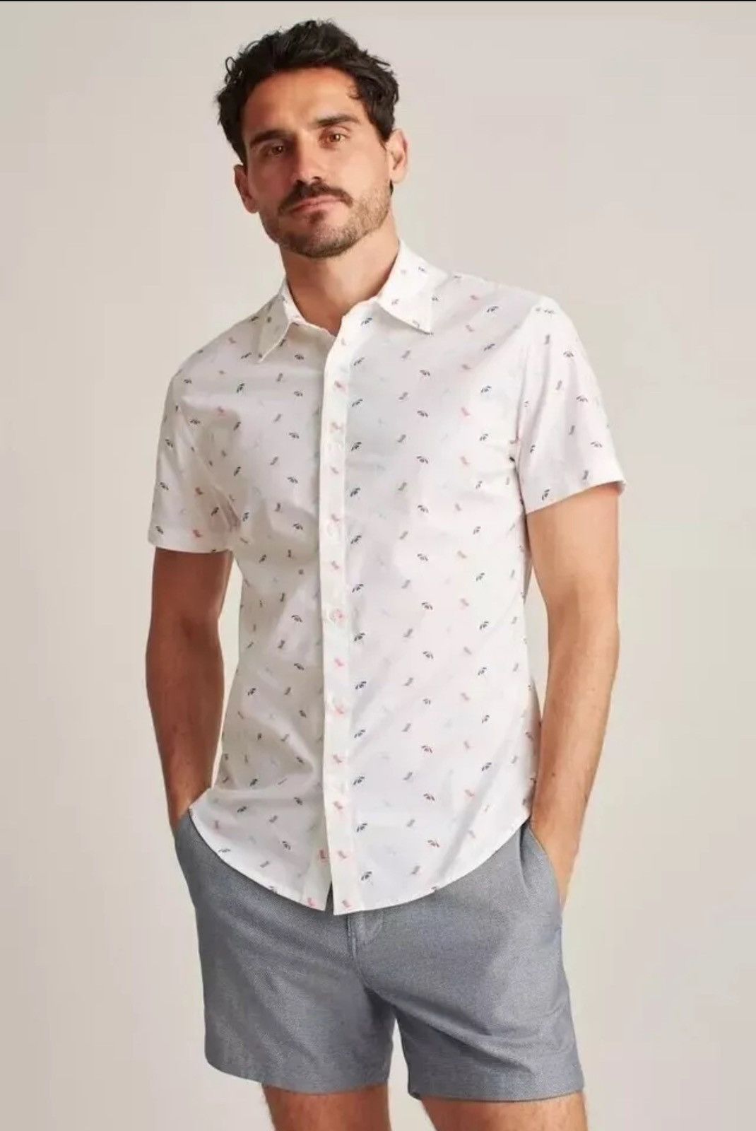 Bonobos BONOBOS Beach Day Men's Tailored Fit Collared Large Size US L / EU 52-54 / 3 - 10 Thumbnail
