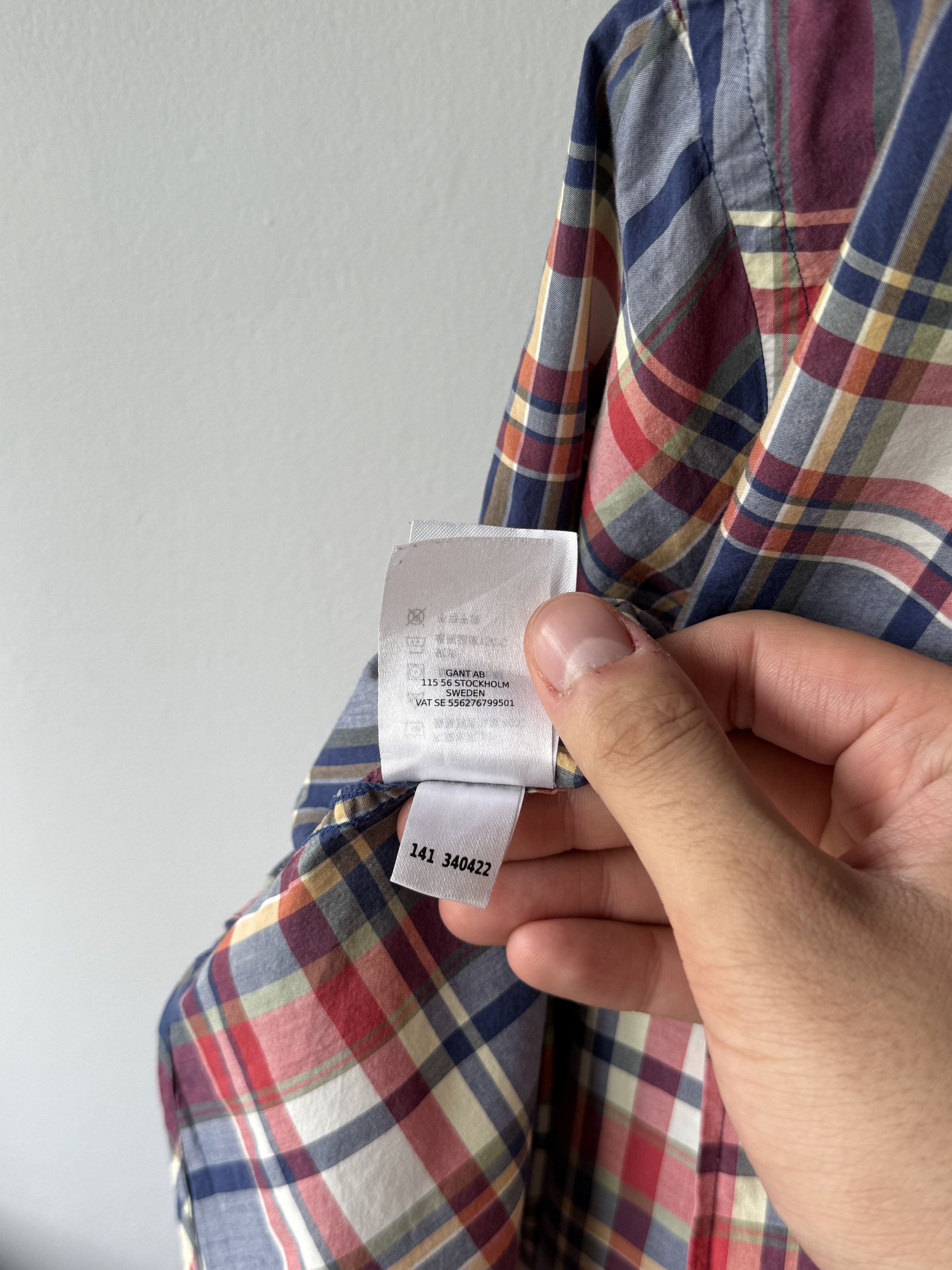 Gant × Gant Rugger Gant YALE CO-OP Archive Poplin Campus Store Plaid L/S Shirt Size US XL / EU 56 / 4 - 15 Thumbnail