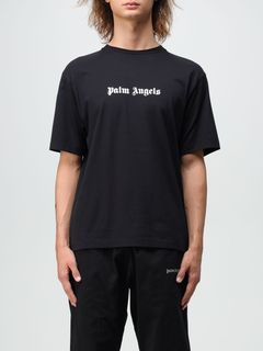 Palm Angels Graphic Print Crew Neck T-Shirt - Black T-Shirts, Clothing -  PALMA28189