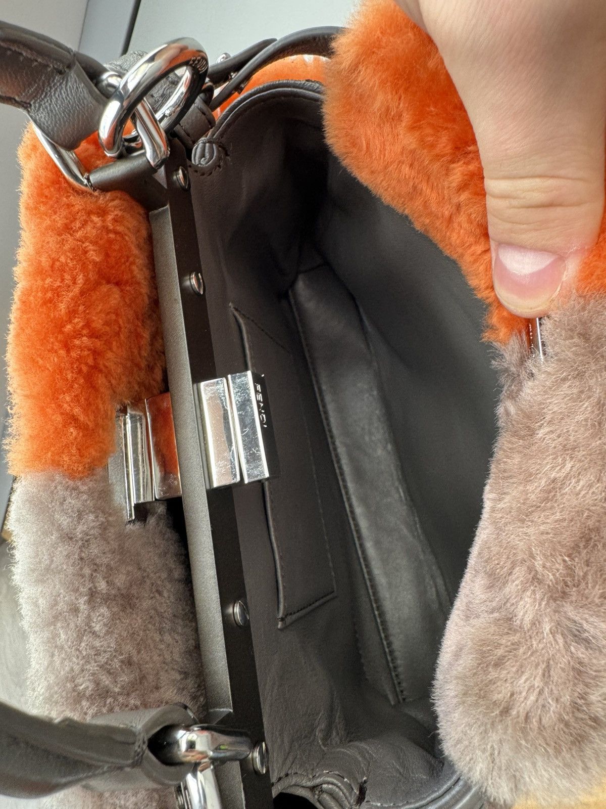 Fendi Rare Fendi Fur Peekaboo Mini Handbag Size ONE SIZE - 5 Thumbnail