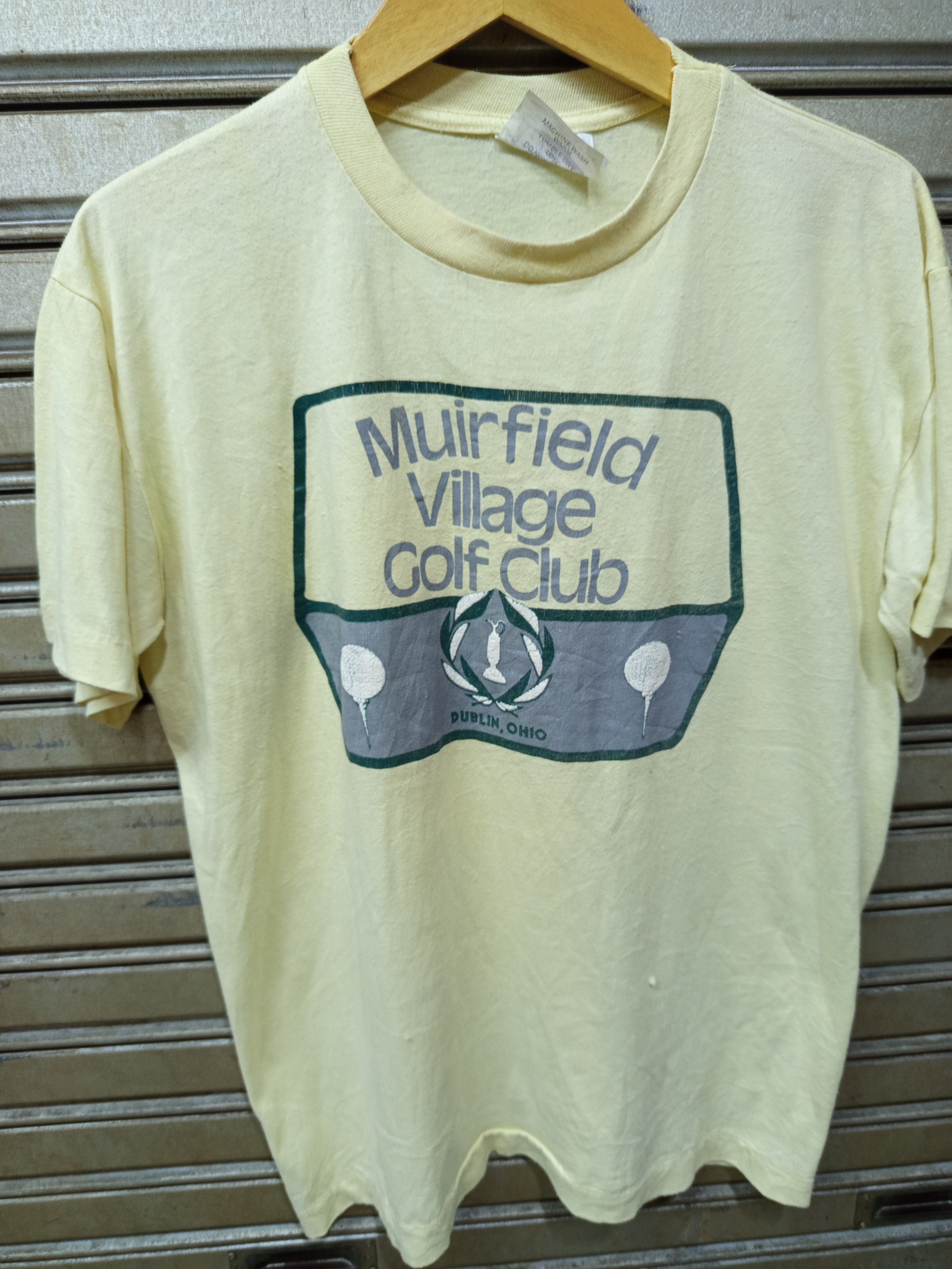 Vintage 80s Jack Nicklaus Muirfield Village Golf Club Tournament Tee Size US XL / EU 56 / 4 - 4 Thumbnail
