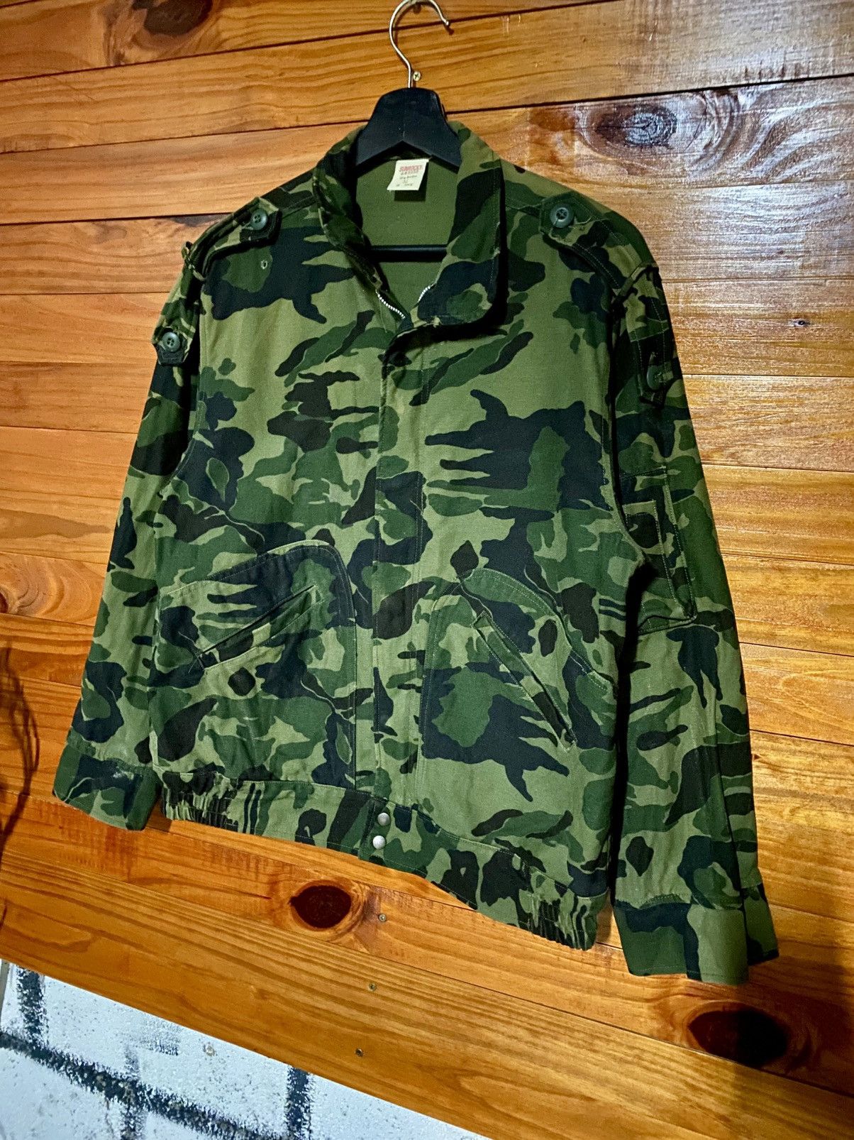 Vintage Vintage Sunrocky Japan Military Camo Jacket – 100% Cotton Size US M / EU 48-50 / 2 - 4 Thumbnail