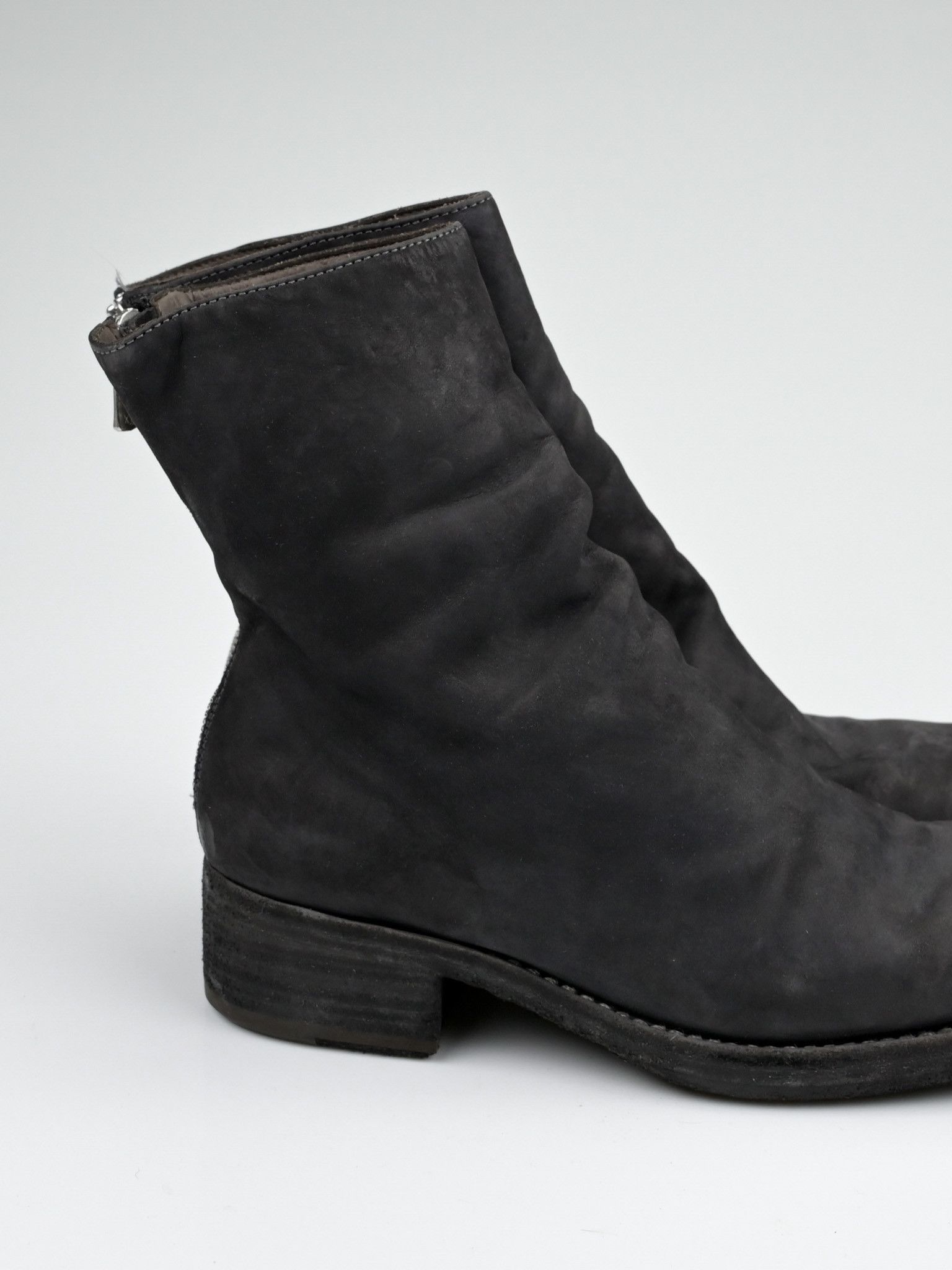 Other 123 & 124 Calf Leather Back Zip Boots Size US 7 / IT 37 - 12 Thumbnail