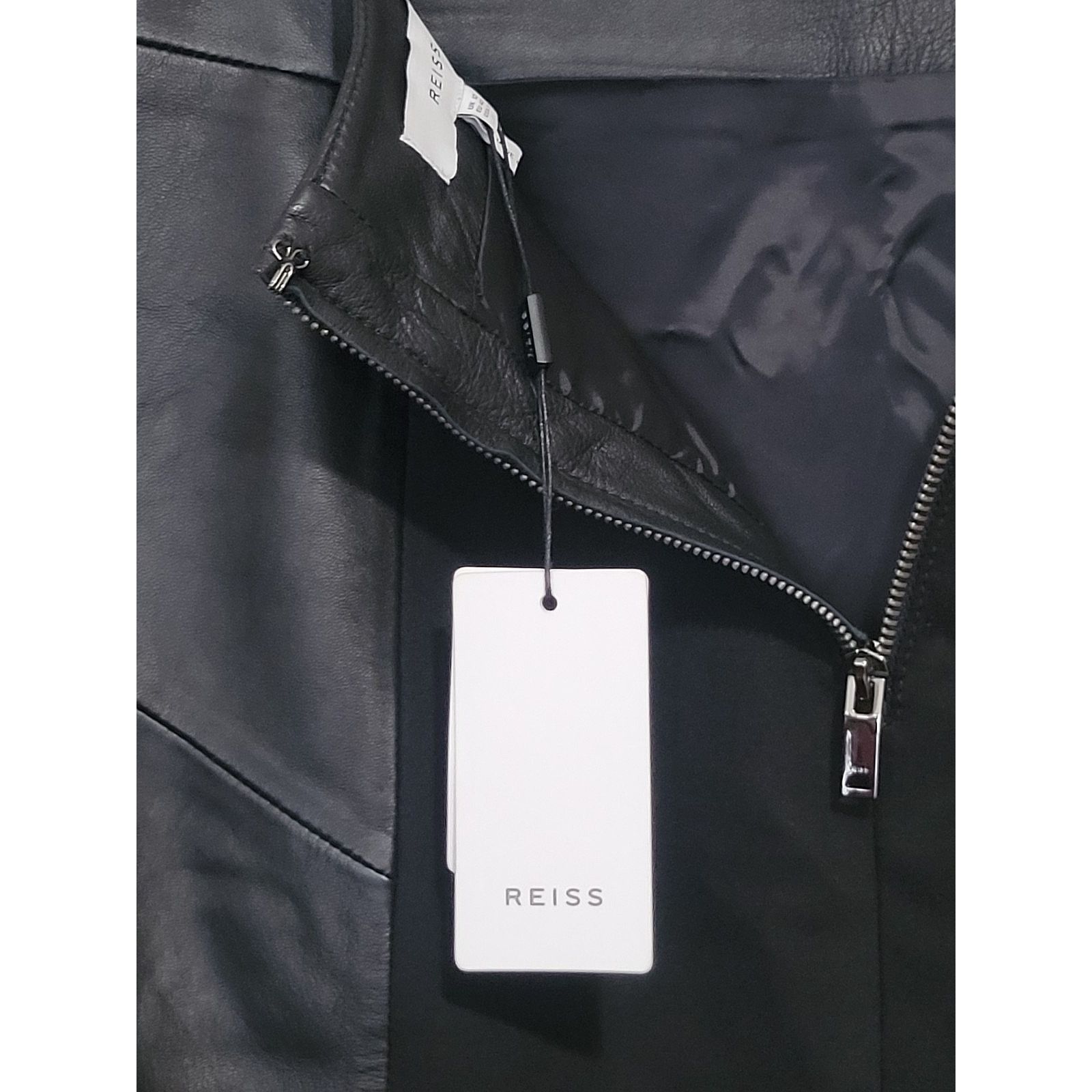 Reiss REISS REAGAN BLACK LEATHER WOMEN SKIRT SIZE US 8 / EU 12 Size 30" / US 8 / IT 44 - 4 Thumbnail