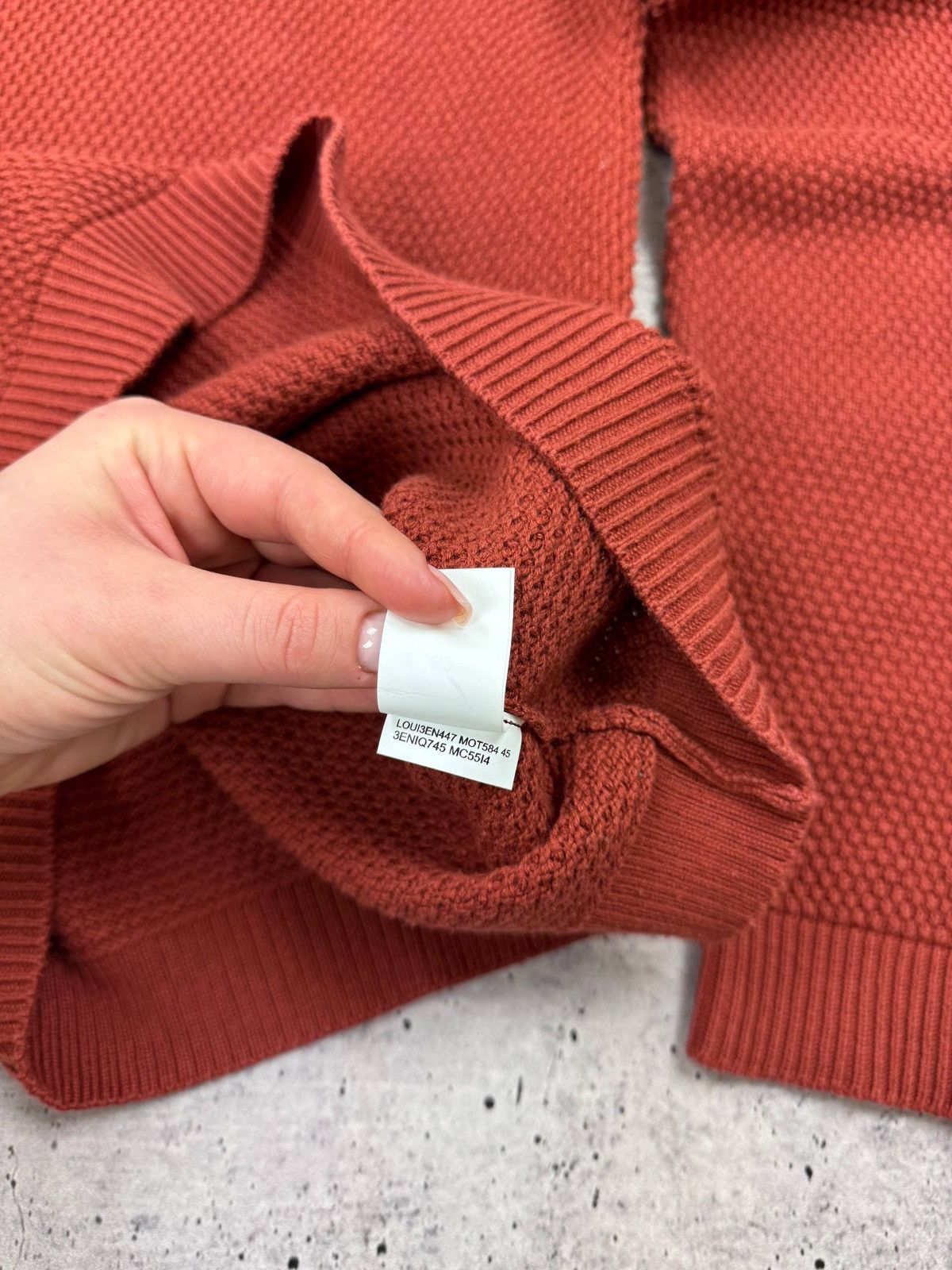 Brunello Cucinelli Brunello Cucinelli Italian Red Knit Sweater Sweatshirt Men L Size US L / EU 52-54 / 3 - 11 Thumbnail