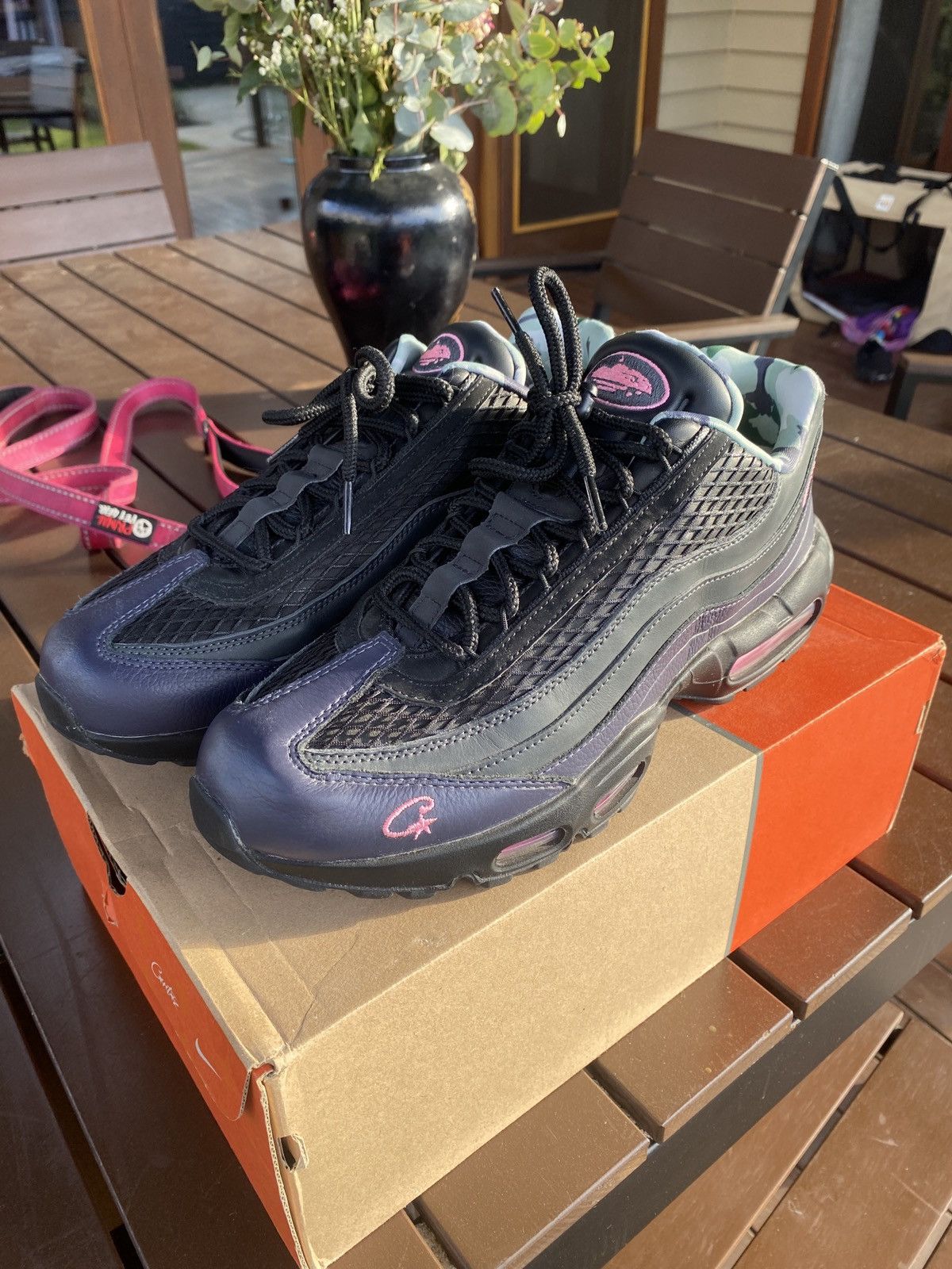 Nike Size US 11.5 Corteiz Air Max 95 Pink Beam | Grailed