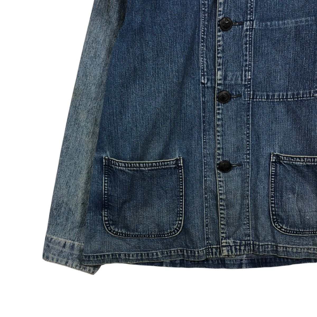 Blue Blue Japan 🔥VINTAGE DENIM JACKET DENIM PATCHWORK BLUE BLUE JAPAN Size US M / EU 48-50 / 2 - 5 Thumbnail