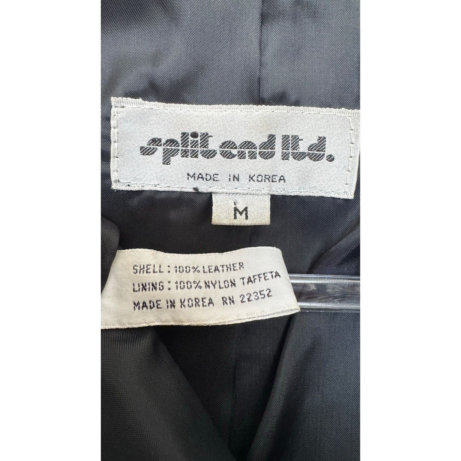 Vintage 90s Split End Ltd Black Suede Leather Long Coat Minimalist M Size M / US 6-8 / IT 42-44 - 16 Thumbnail