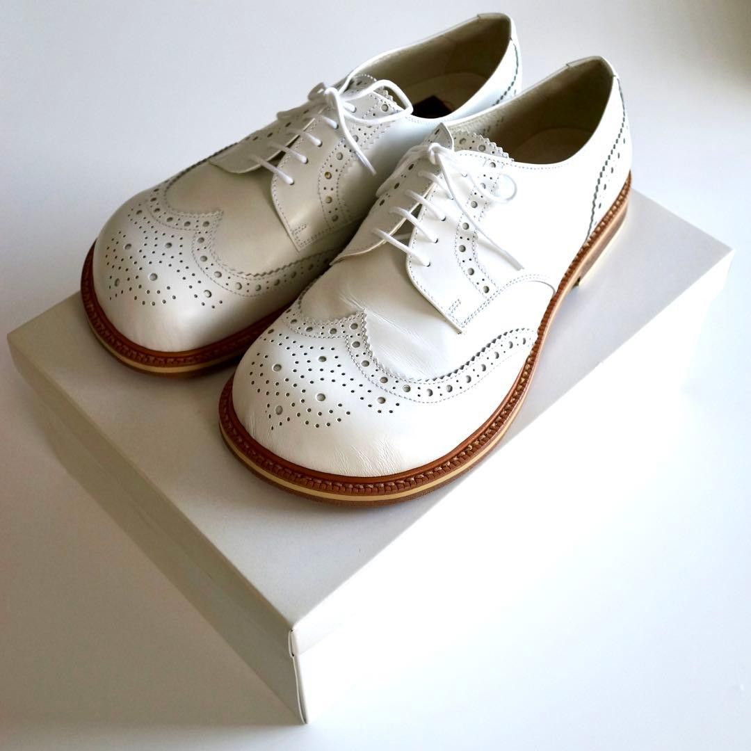 Christopher Nemeth *Brand New* White Leather Shoes Size US 9 / EU 42 - 2 Thumbnail