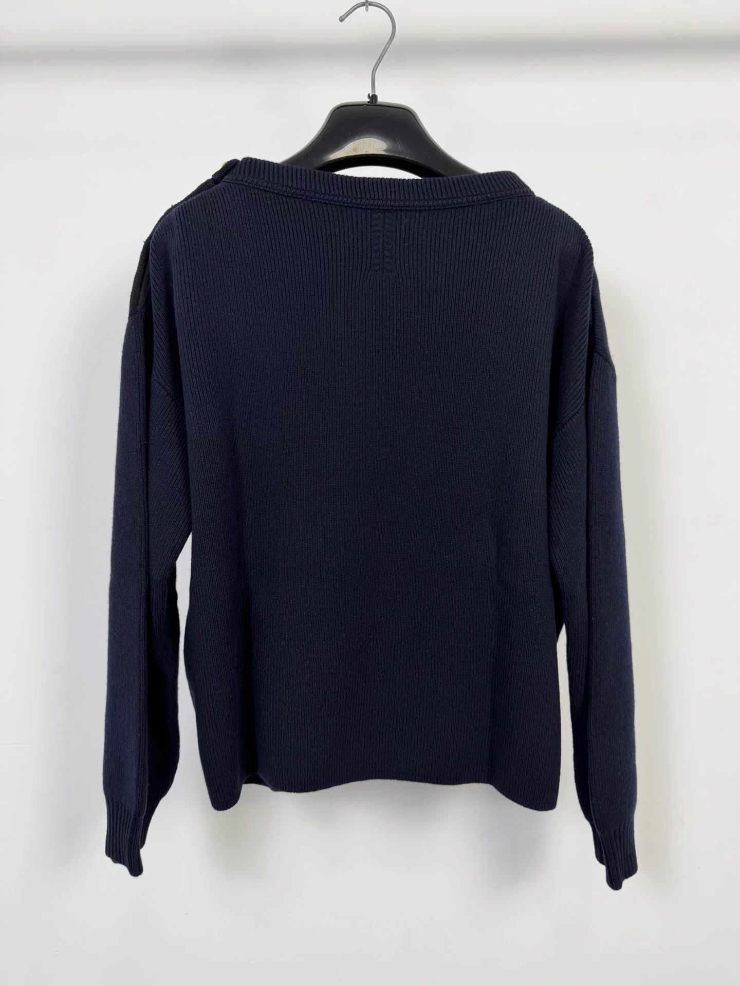Saint Laurent Paris SLP 16fw navy epaulette lion gold buttons knit L Size US L / EU 52-54 / 3 - 2 Thumbnail