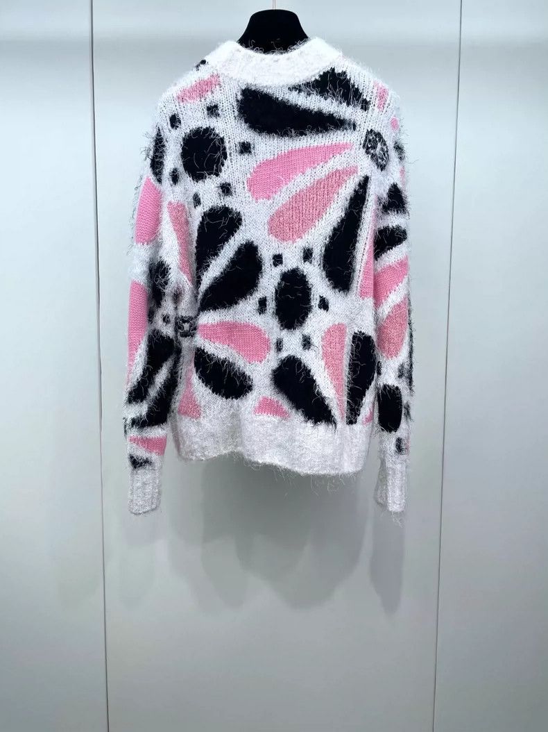 Chanel Chanel 23K show pink, white and black color-blocked petal Size XXS / US 00 / IT 34 - 2 Thumbnail