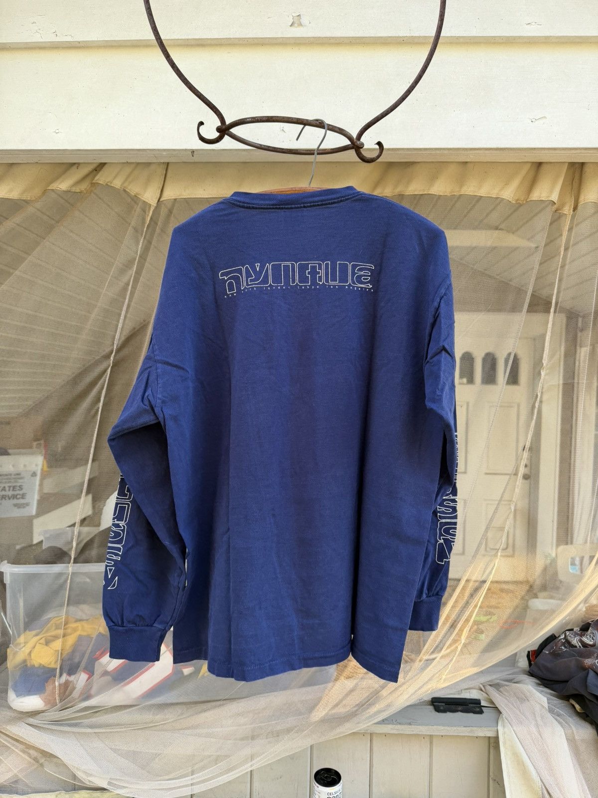 Stussy 90s Stussy Long Sleeve Anytime T Shirt Size US XL / EU 56 / 4 - 3 Thumbnail