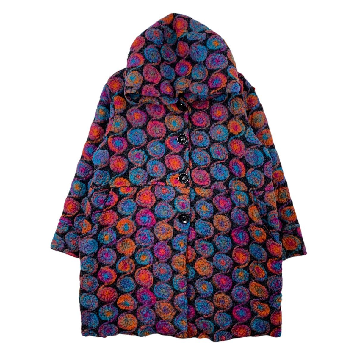 Vintage Vintage KOIBITO Japanese Brand Overprint Coat Hooded Jacket Size XL / US 12-14 / IT 48-50 - 1 Thumbnail