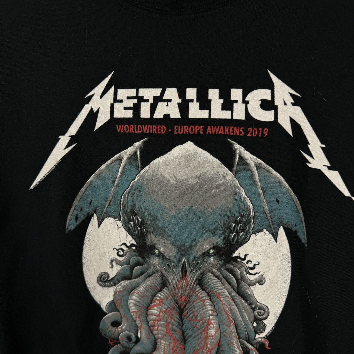 Band Tees × Metallica Metallica Rare 2019 Europe Tour T-shirt Size US XL / EU 56 / 4 - 5 Thumbnail