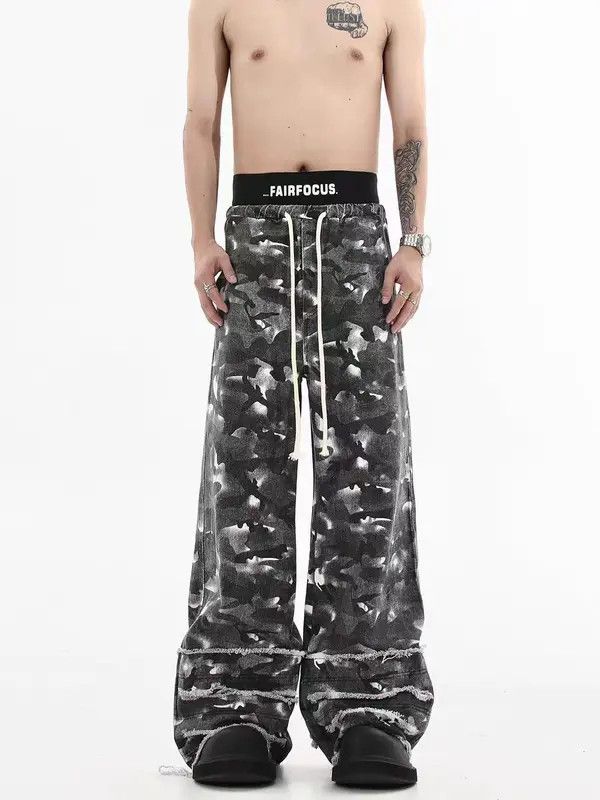 VIBE Camouflage High Street Vintage Loose Casual Jeans Size US 31 - 5 Thumbnail