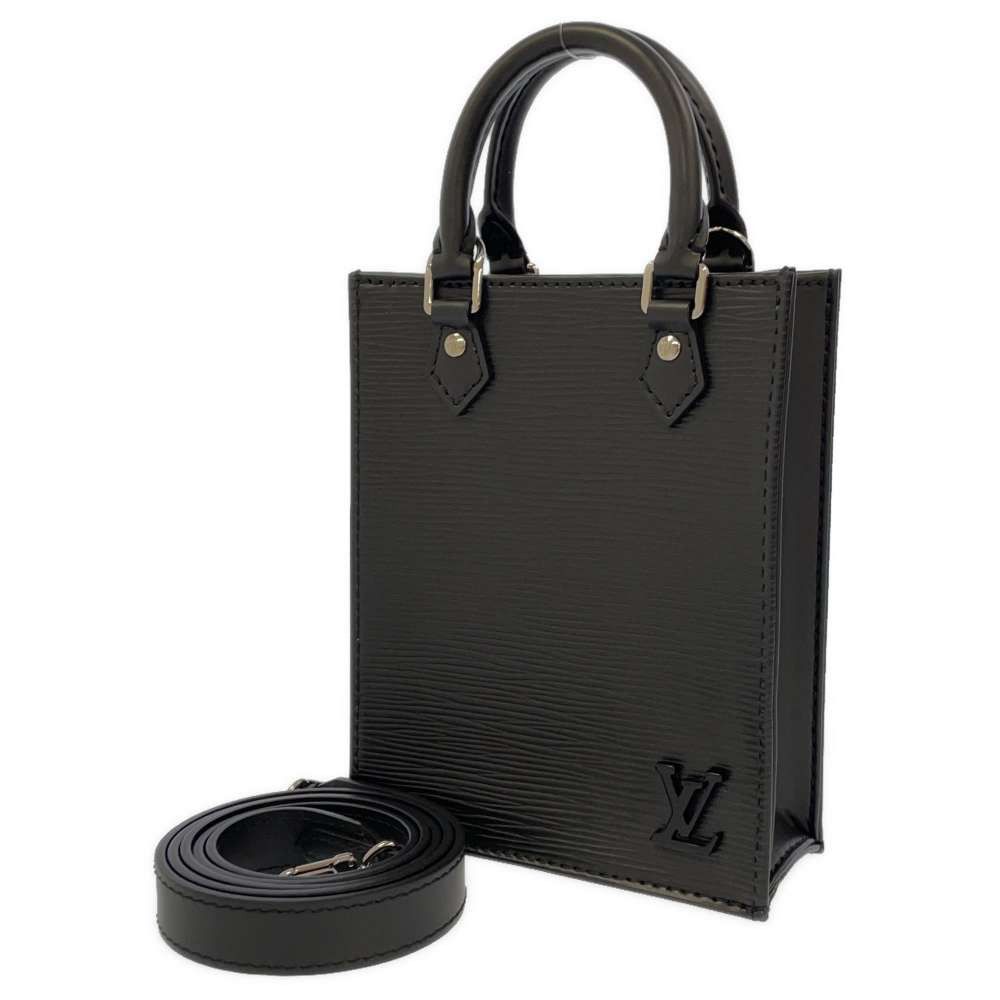 Shop Louis Vuitton PETIT SAC PLAT Monogram 2WAY Plain Leather