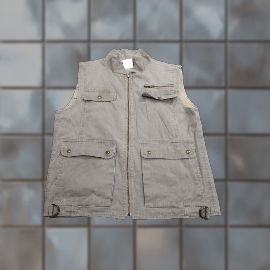 Eddie Bauer VINTAGE Eddie Bauer Vest Mens Medium Khaki Utility Outdoor Multi Pocket 90s M698 Mens Size US M / EU 48-50 / 2 - 1 Thumbnail