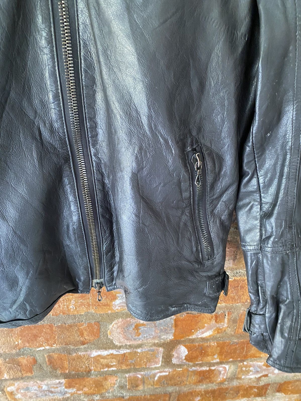 Shellac 🔥2000s Rider Multi zipper Leather Jacket Size US M / EU 48-50 / 2 - 9 Thumbnail