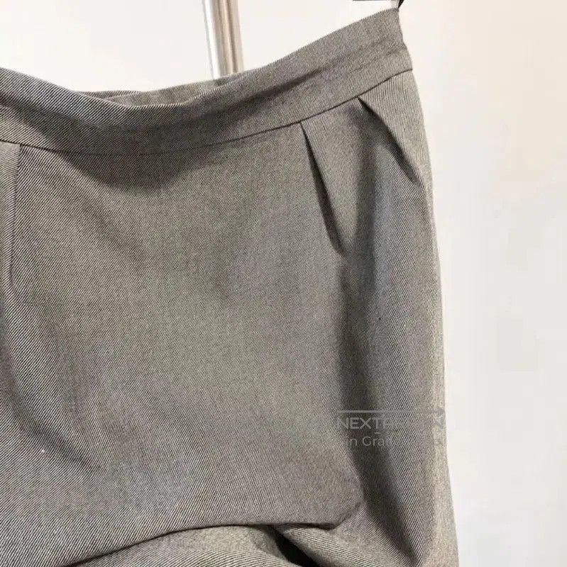 Dior Dior Gray Wool Midi Skirt for Women . Size 23" - 7 Thumbnail