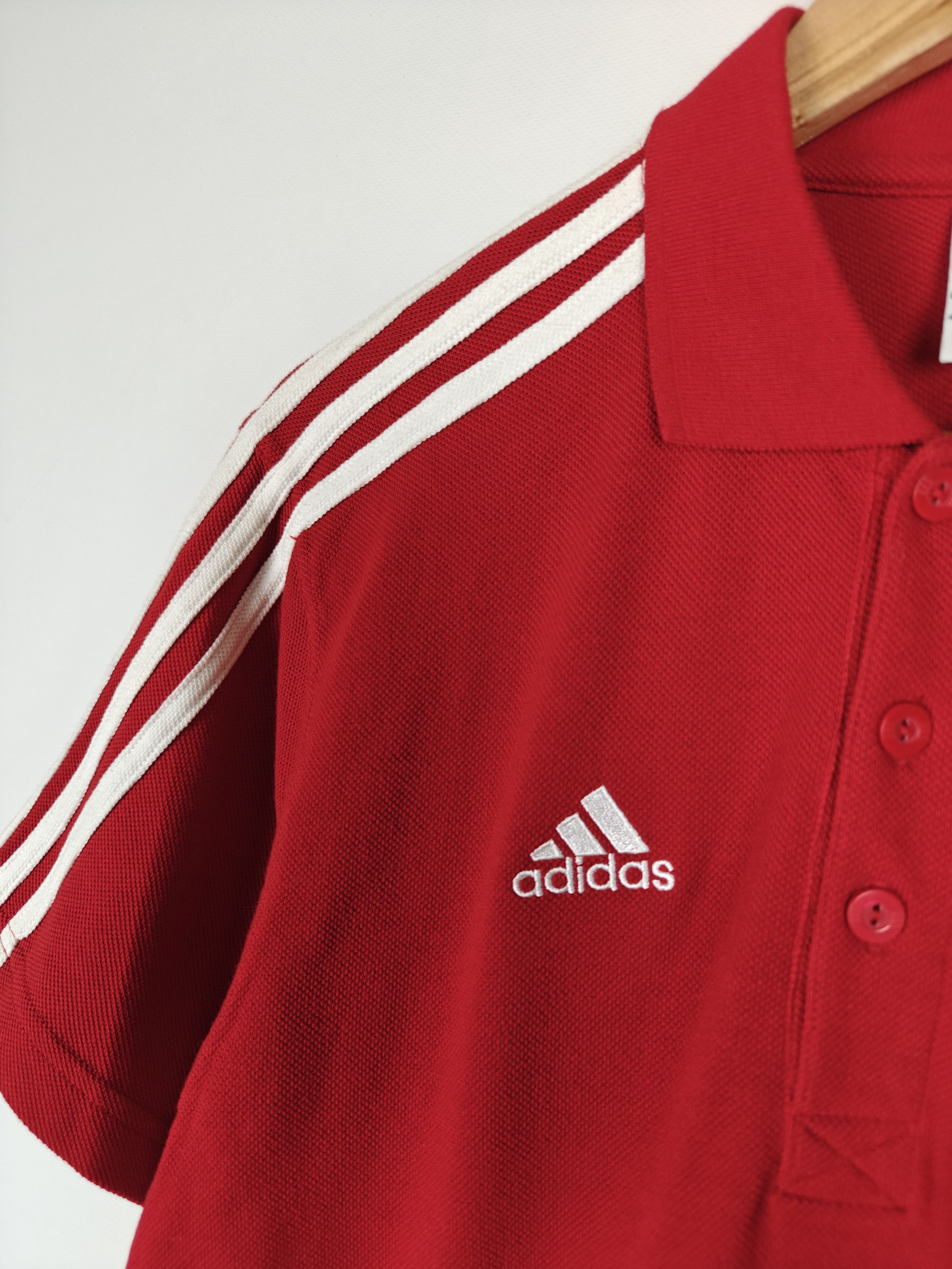 Adidas Adidas FC Bayern Munchen Polo T-Shirt VTG Red size S Size US S / EU 44-46 / 1 - 5 Thumbnail