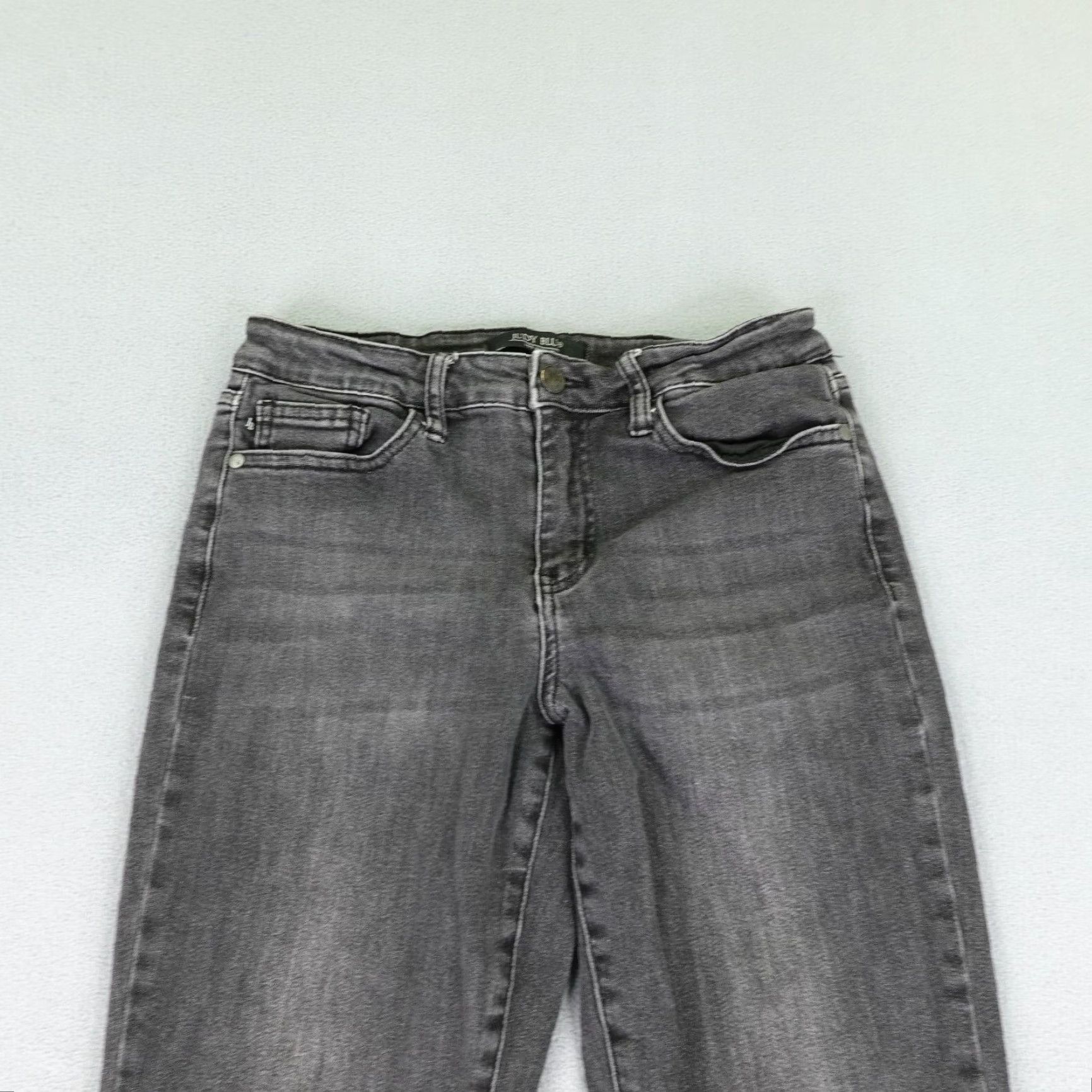 Denime Judy Blue Jeans Womens 5/27 Black Denim Boyfriend Fit Handsand Mid Rise Flex Regular Style Size 26" / US 2 / IT 38 - 2 Thumbnail