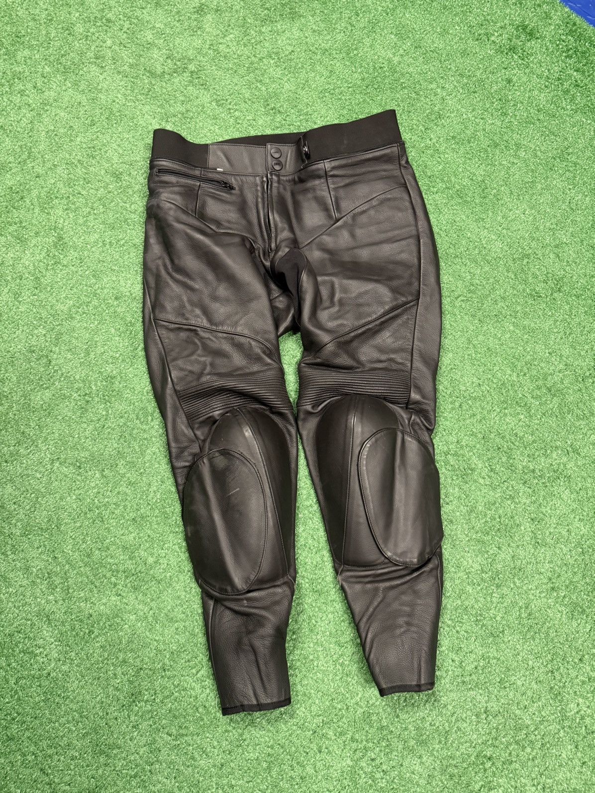 BMW Black leather bmw biker pants Size US 40 / EU 56 - 1 Thumbnail