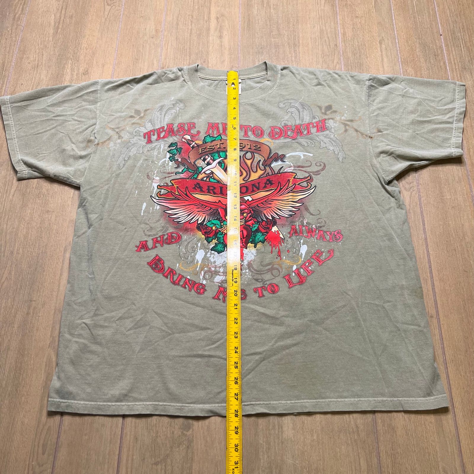 Vintage Vintage Arizona brand graphic t-shirt Men Sz 2XL Rose Hearth Size US XXL / EU 58 / 5 - 7 Thumbnail