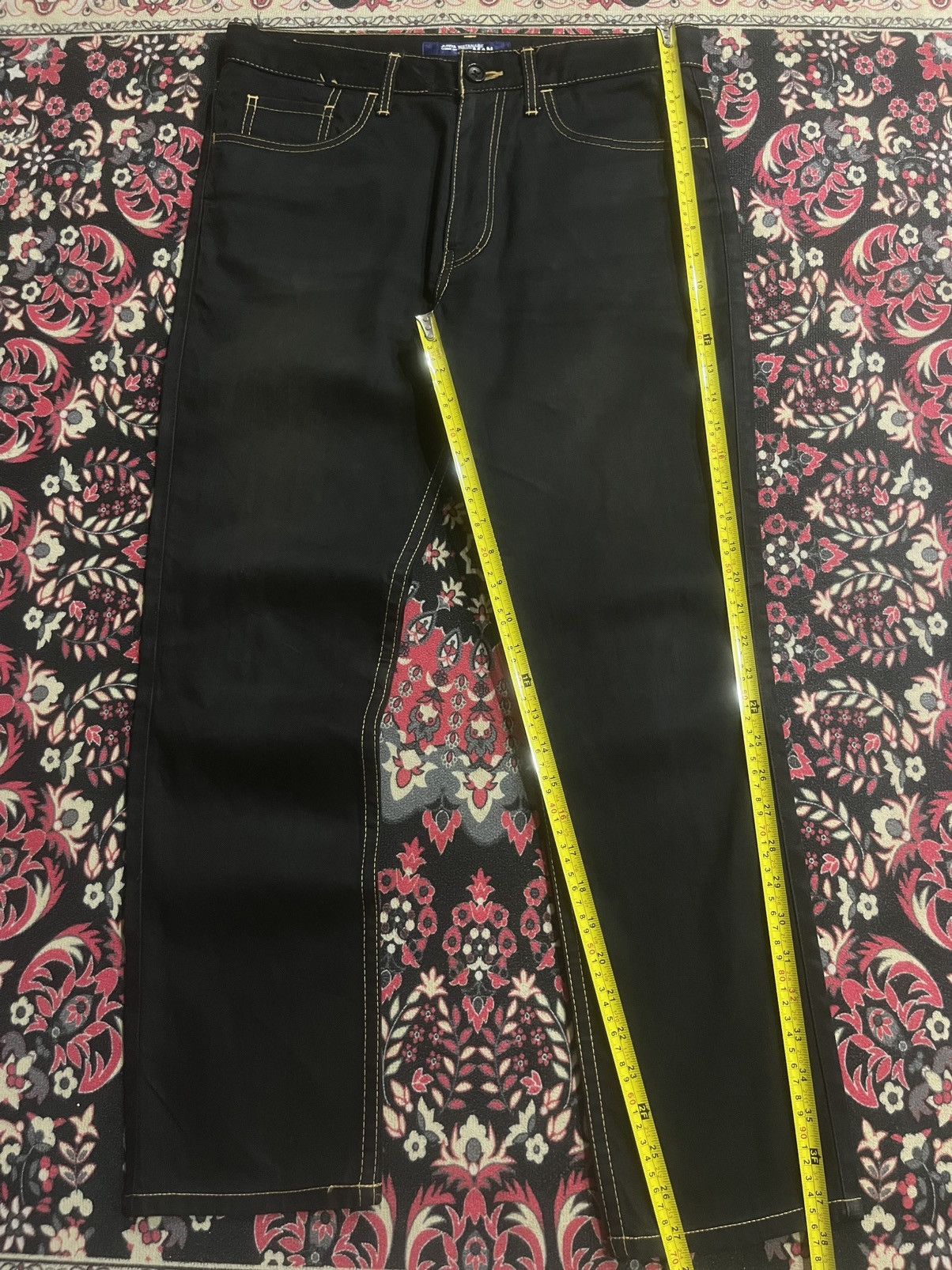 Junya Watanabe Junya Watanabe Comme des Garcons Black Slim Straight Jeans Size US 32 / EU 48 - 9 Thumbnail