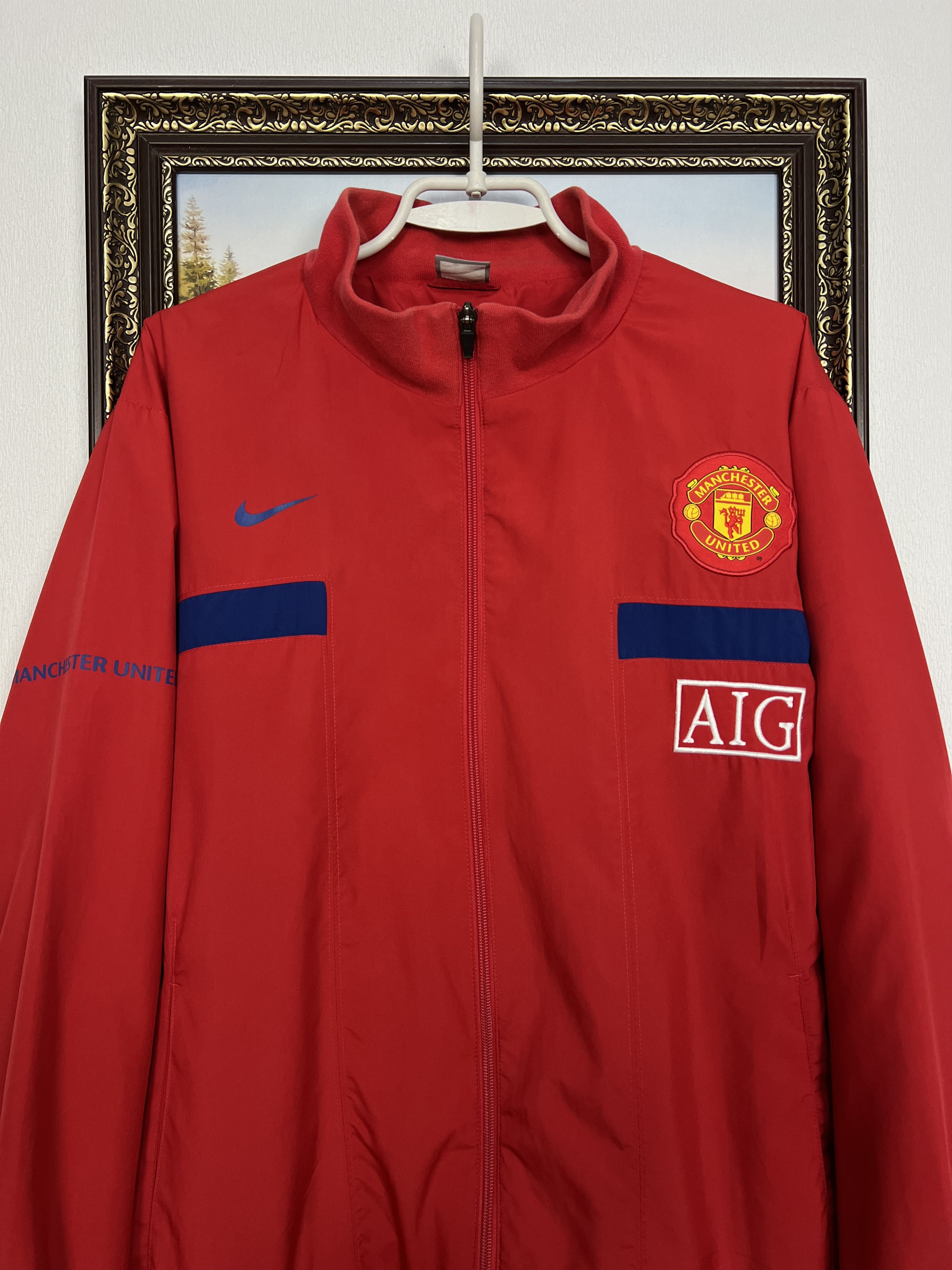 Nike Vintage Manchester United Football Jacket Soccer Track Top Size US L / EU 52-54 / 3 - 2 Thumbnail